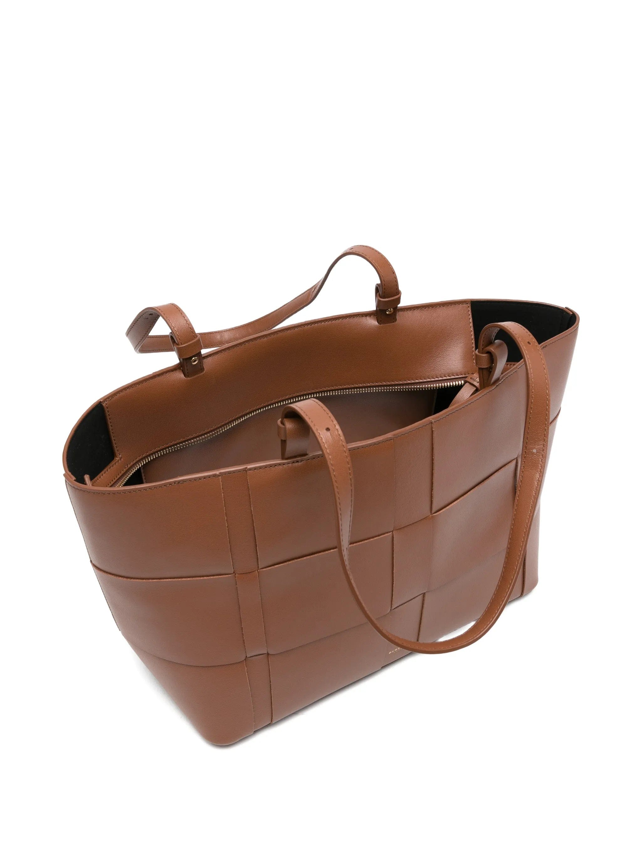Demellier Florence woven leather florence tote bag