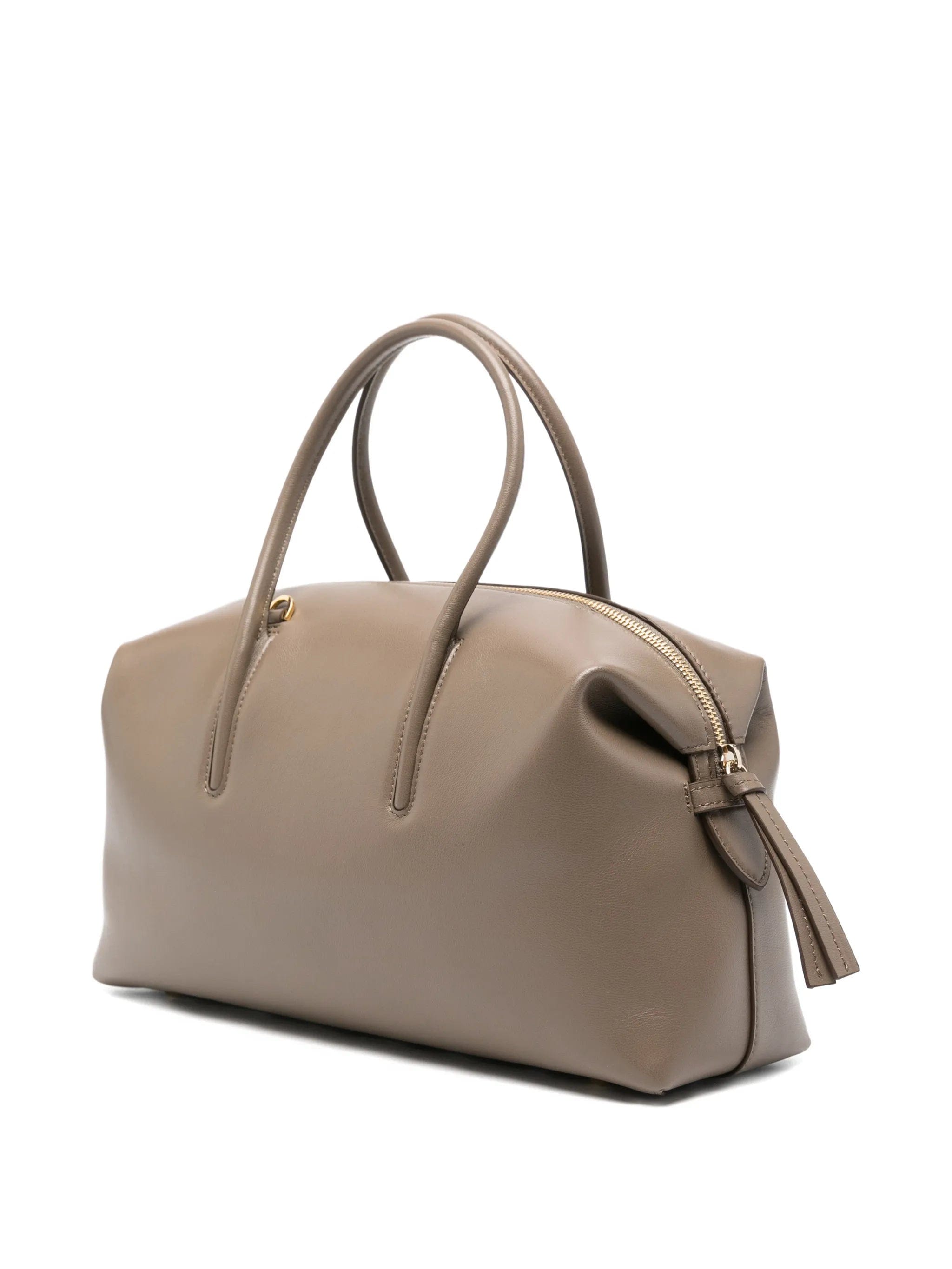 Demellier The Midi Stockholm top handle leather tote bag