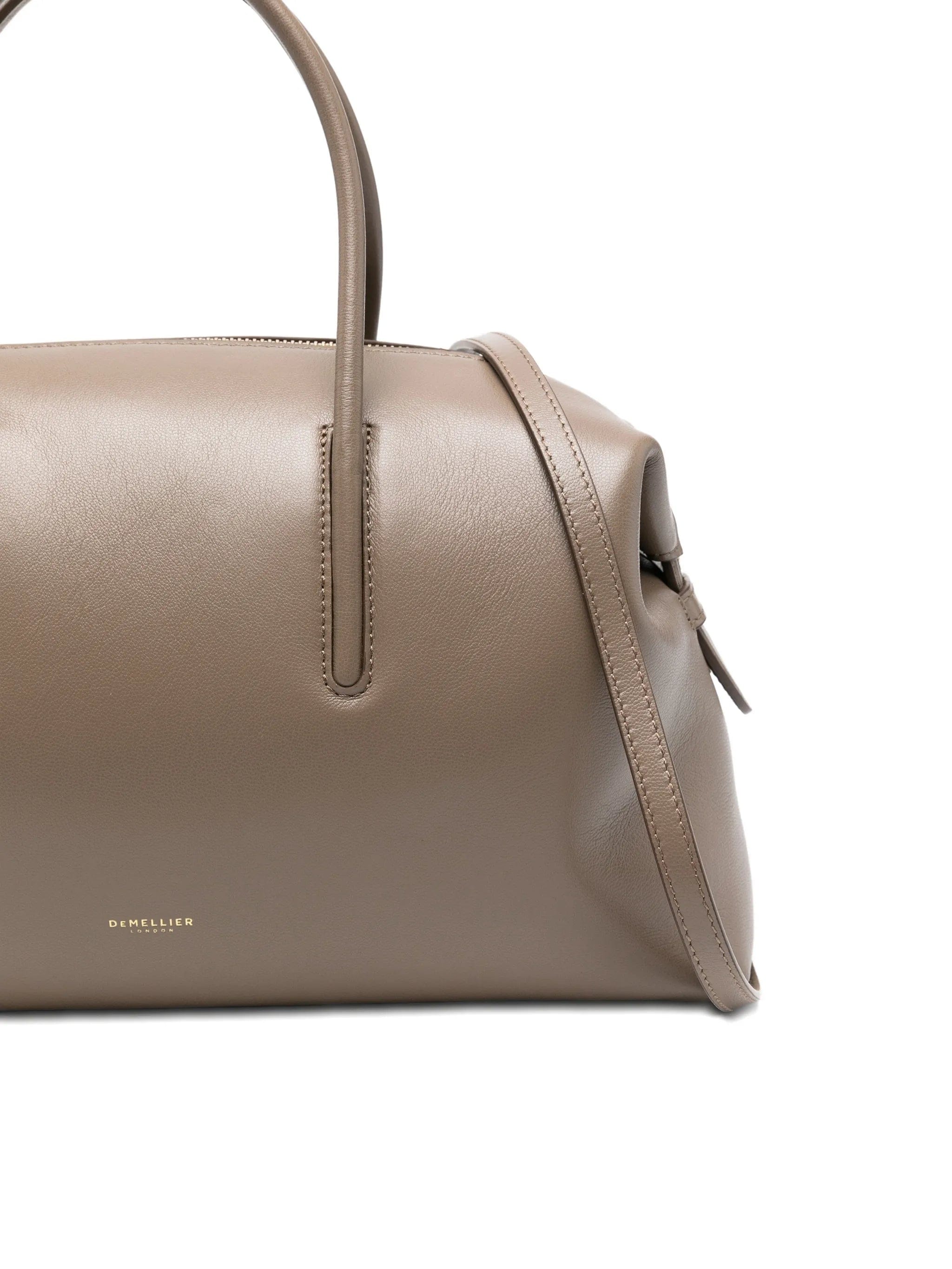 Demellier The Midi Stockholm top handle leather tote bag