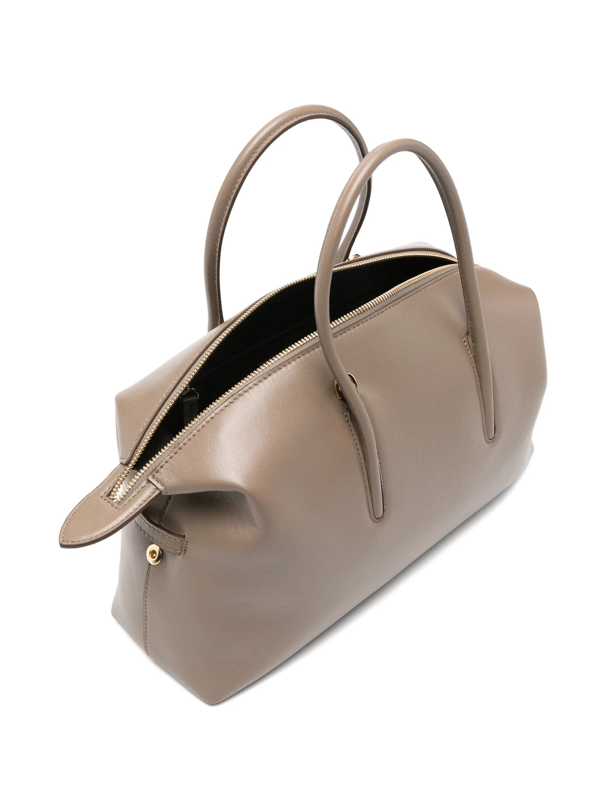 Demellier The Midi Stockholm top handle leather tote bag