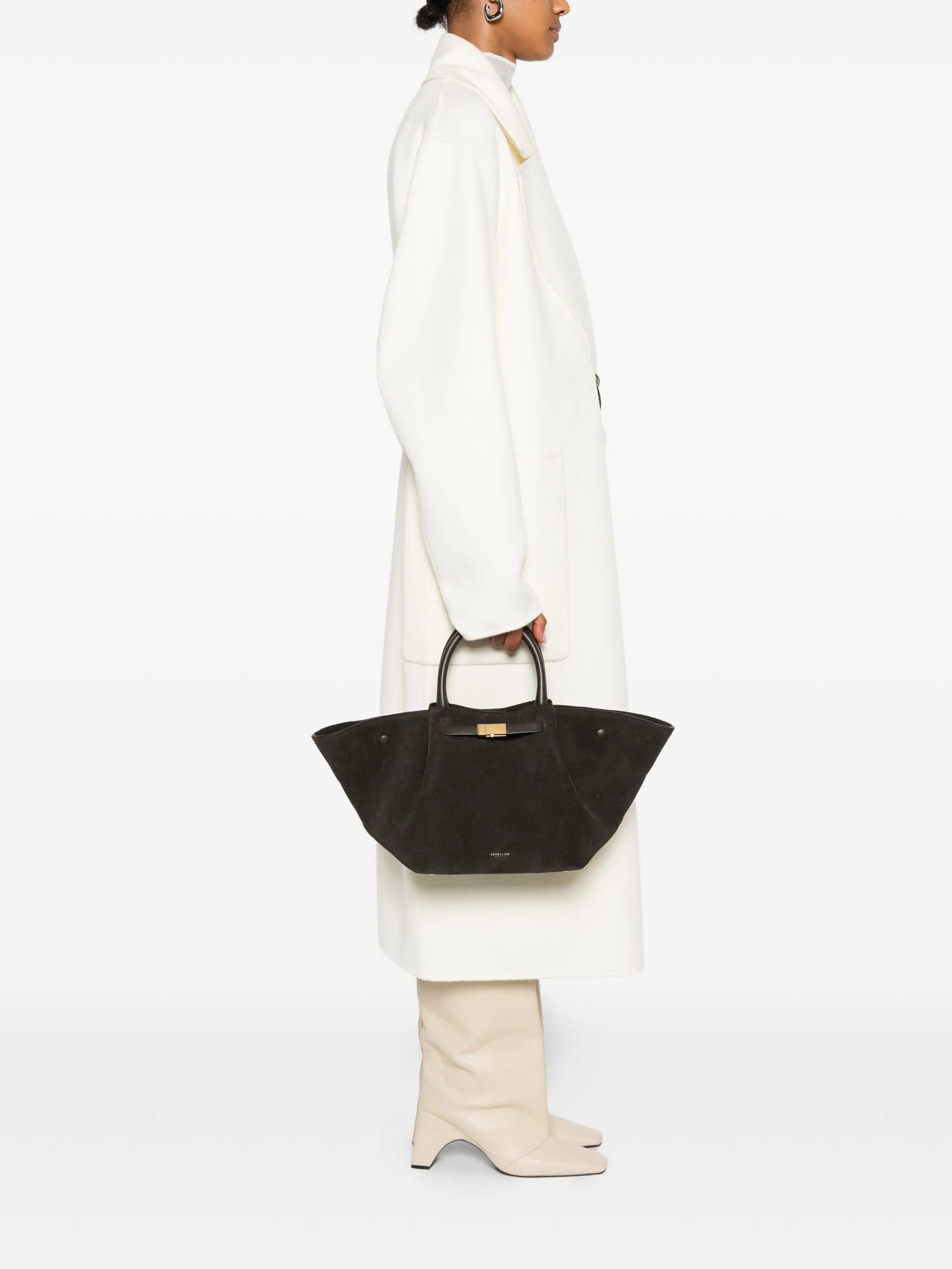 Demellier midi New York suede tote bag