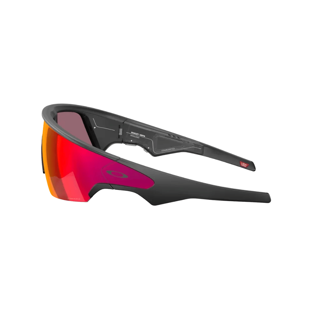Meta x Oakley Sunglass Vanguard Prizm Road Lenses with Black Frame