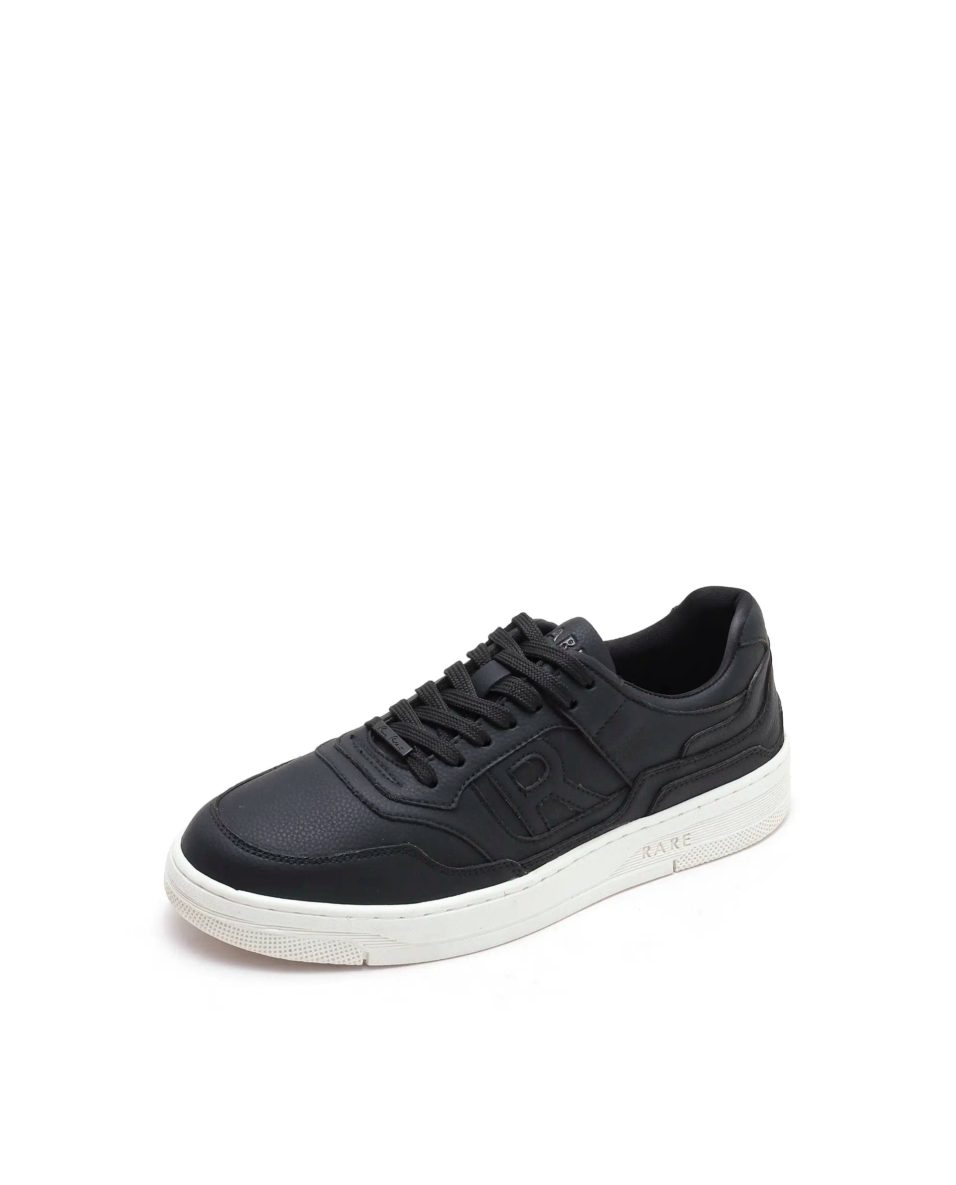 Rarez Men's Gabrix Black Regular Micro Fiber Sneaker