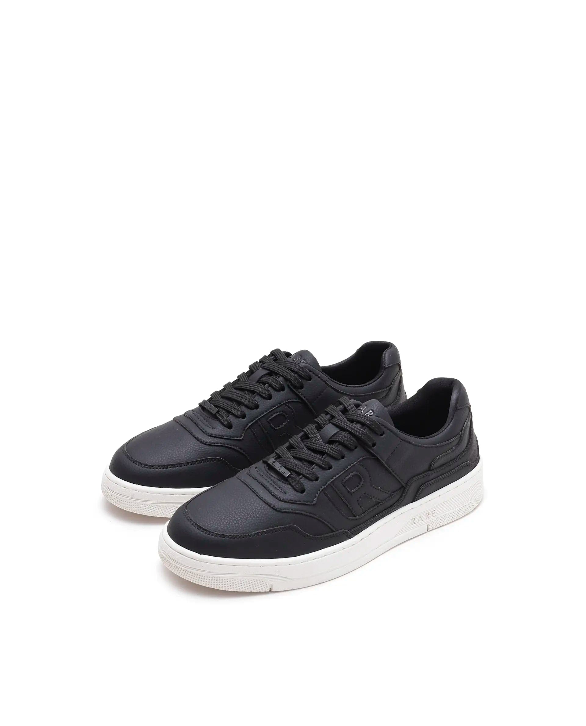 Rarez Men's Gabrix Black Regular Micro Fiber Sneaker