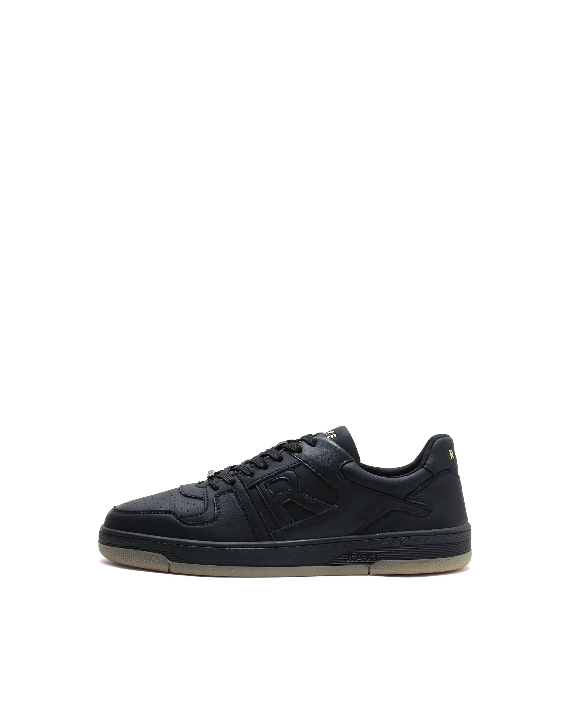 Rarez Men's Zyro Black Micro Fiber Sneaker
