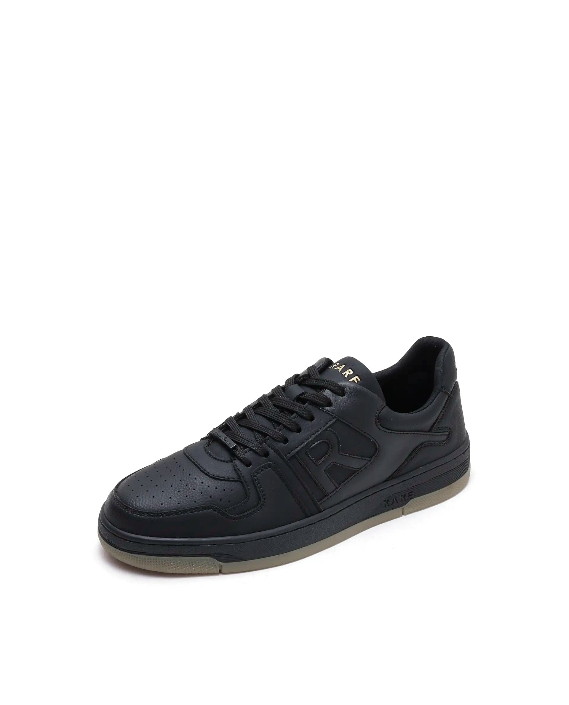 Rarez Men's Zyro Black Micro Fiber Sneaker