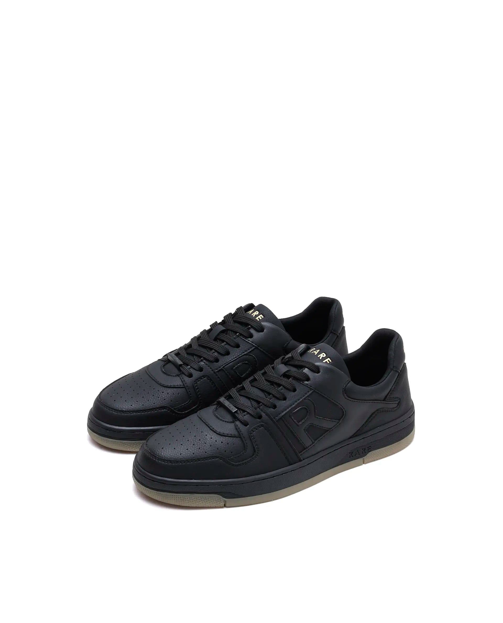 Rarez Men's Zyro Black Micro Fiber Sneaker