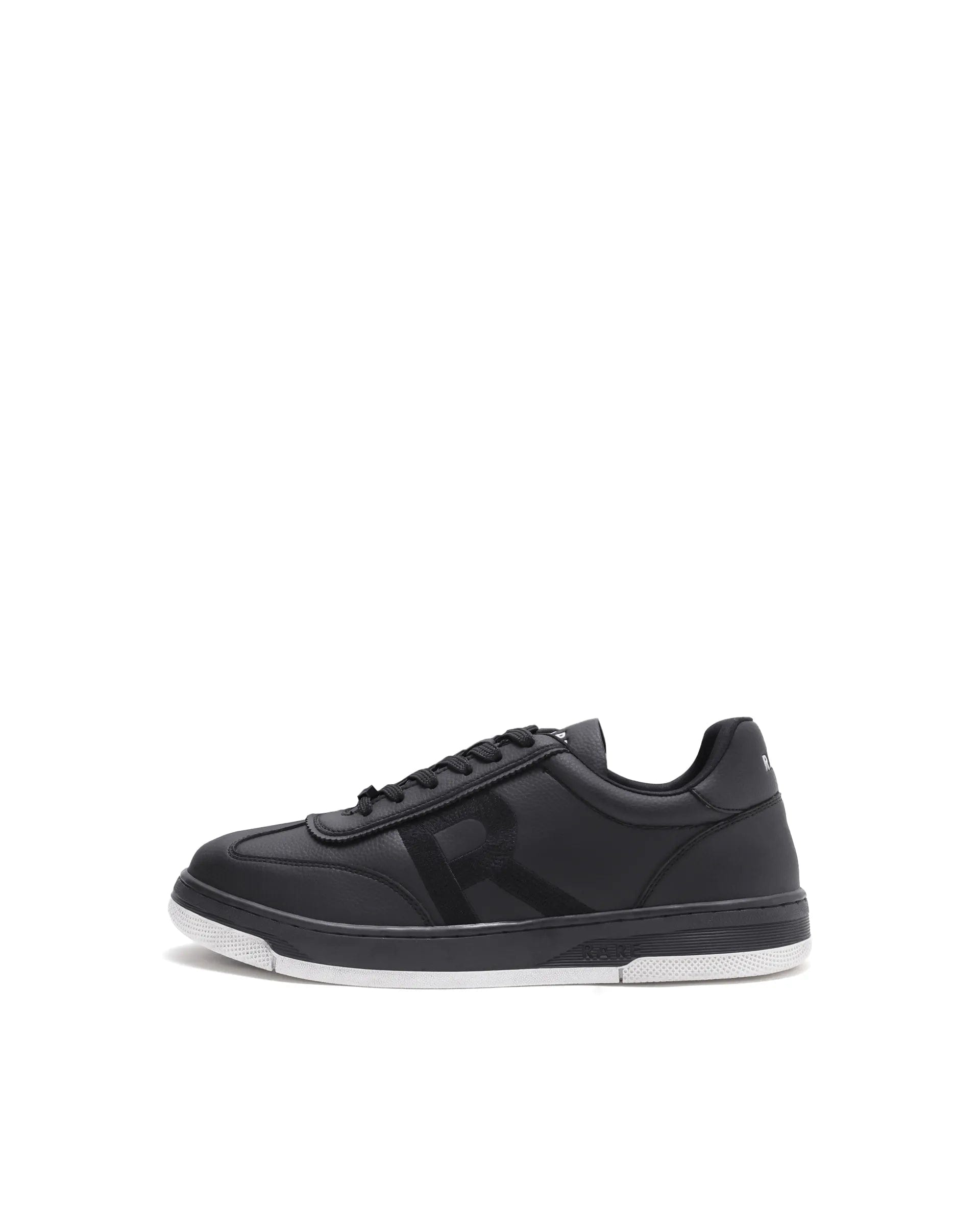 Rarez Men's Aven Black Micro Fiber Regular Sneaker