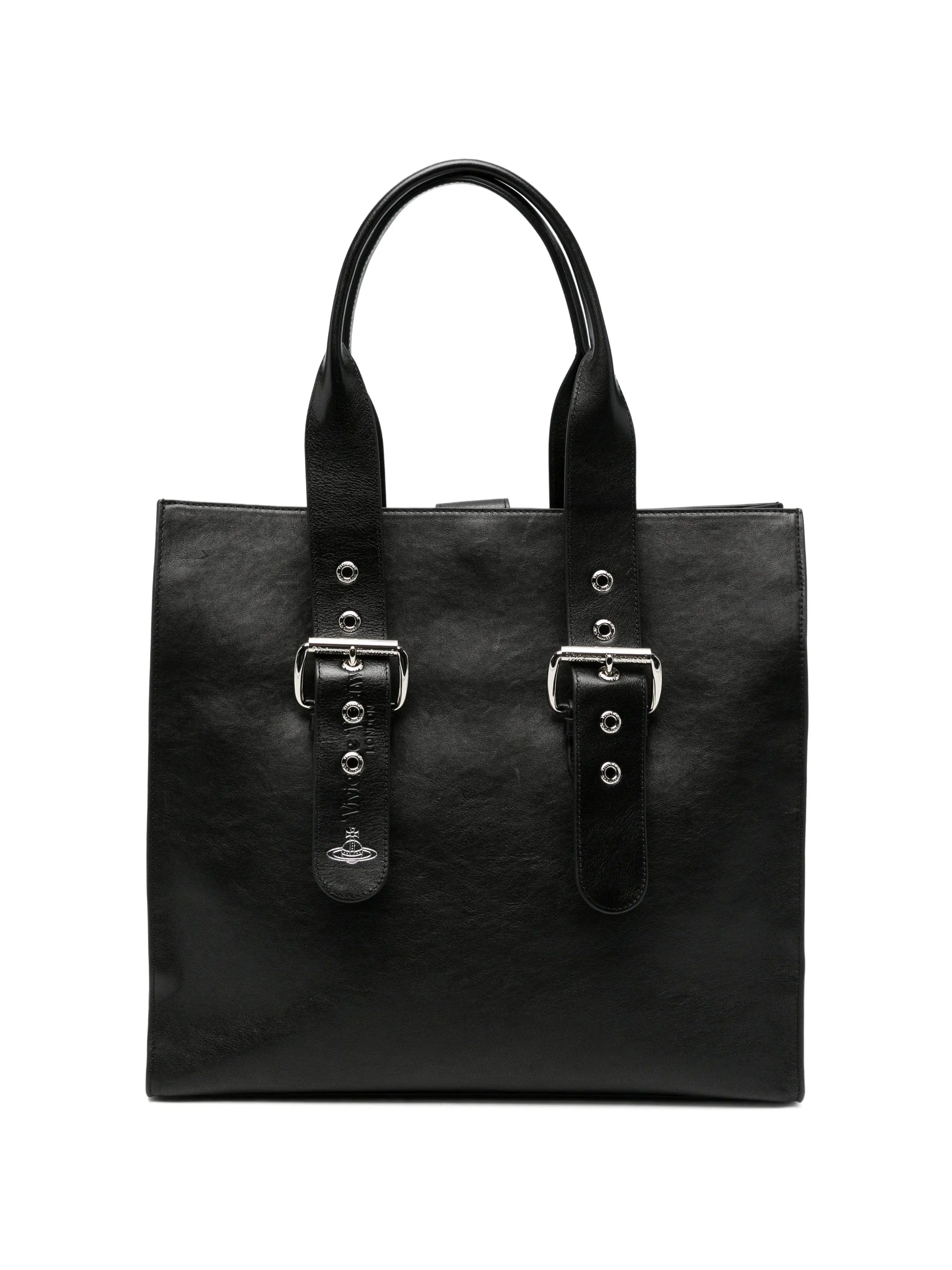 Vivienne Westwood Alex buckle - detail leather tote bag