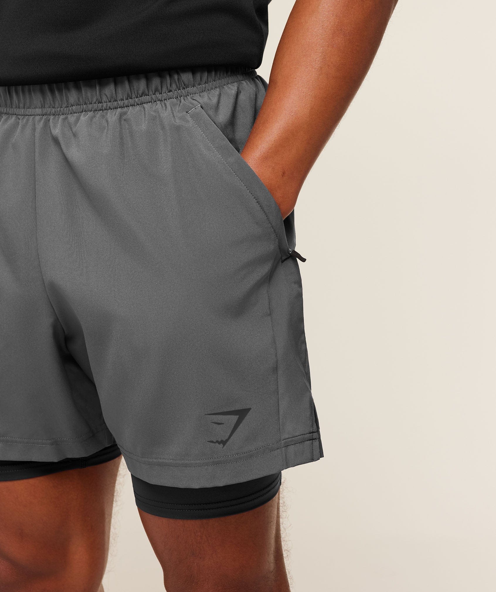 Gymshark Sport 5" 2 In 1 Shorts Stealth Blue