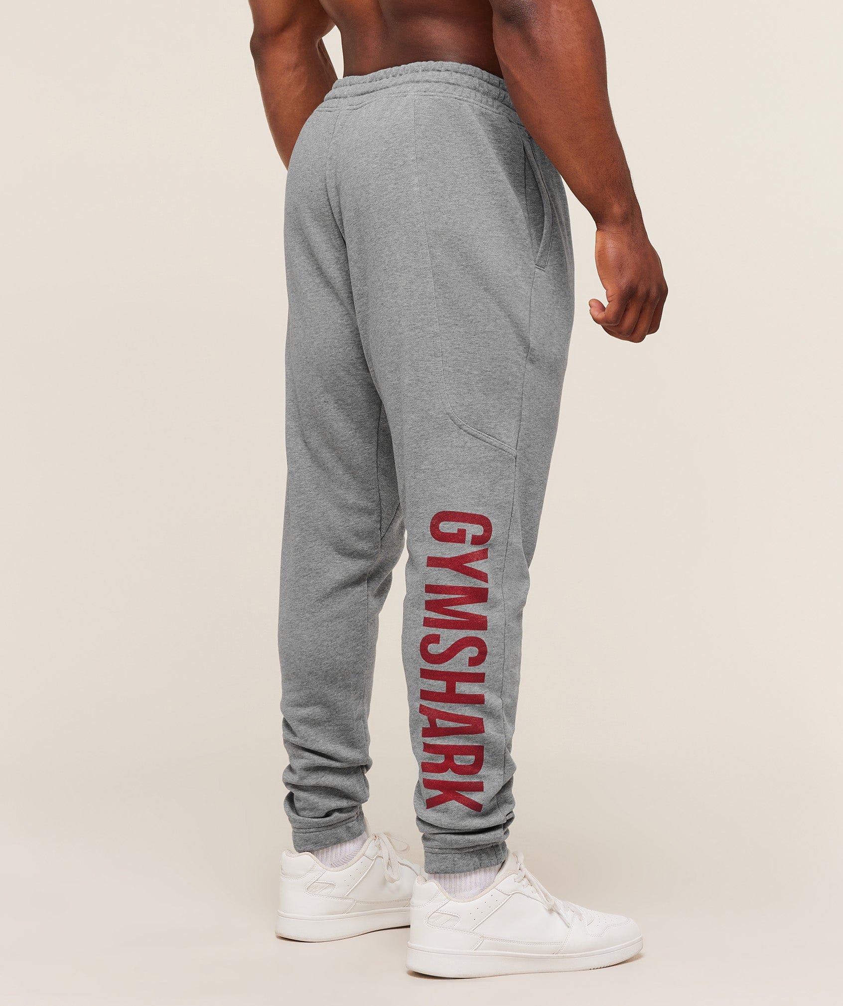 Gymshark Power Wordmark Joggers Charcoal Core Marl