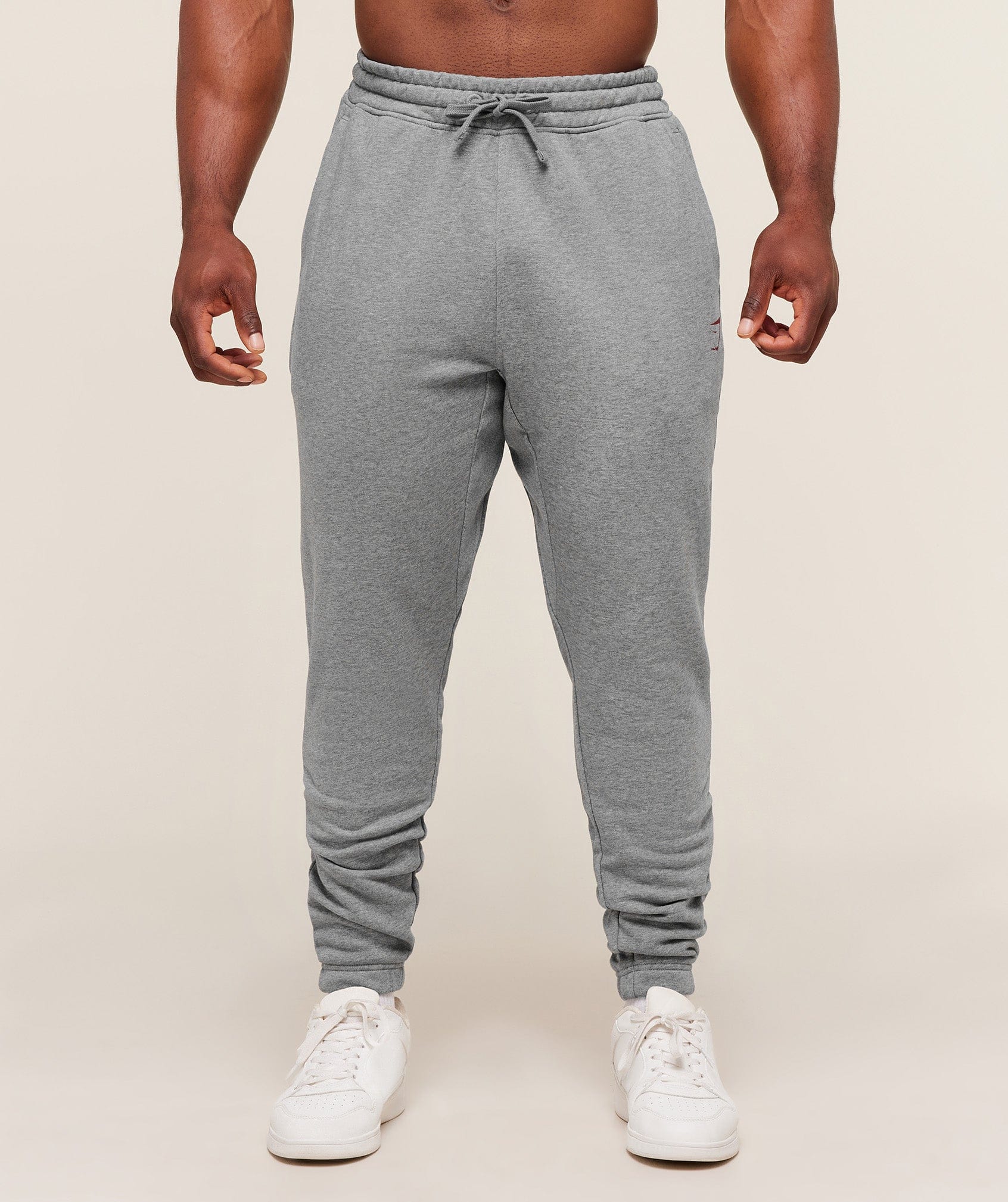 Gymshark Power Wordmark Joggers Charcoal Core Marl