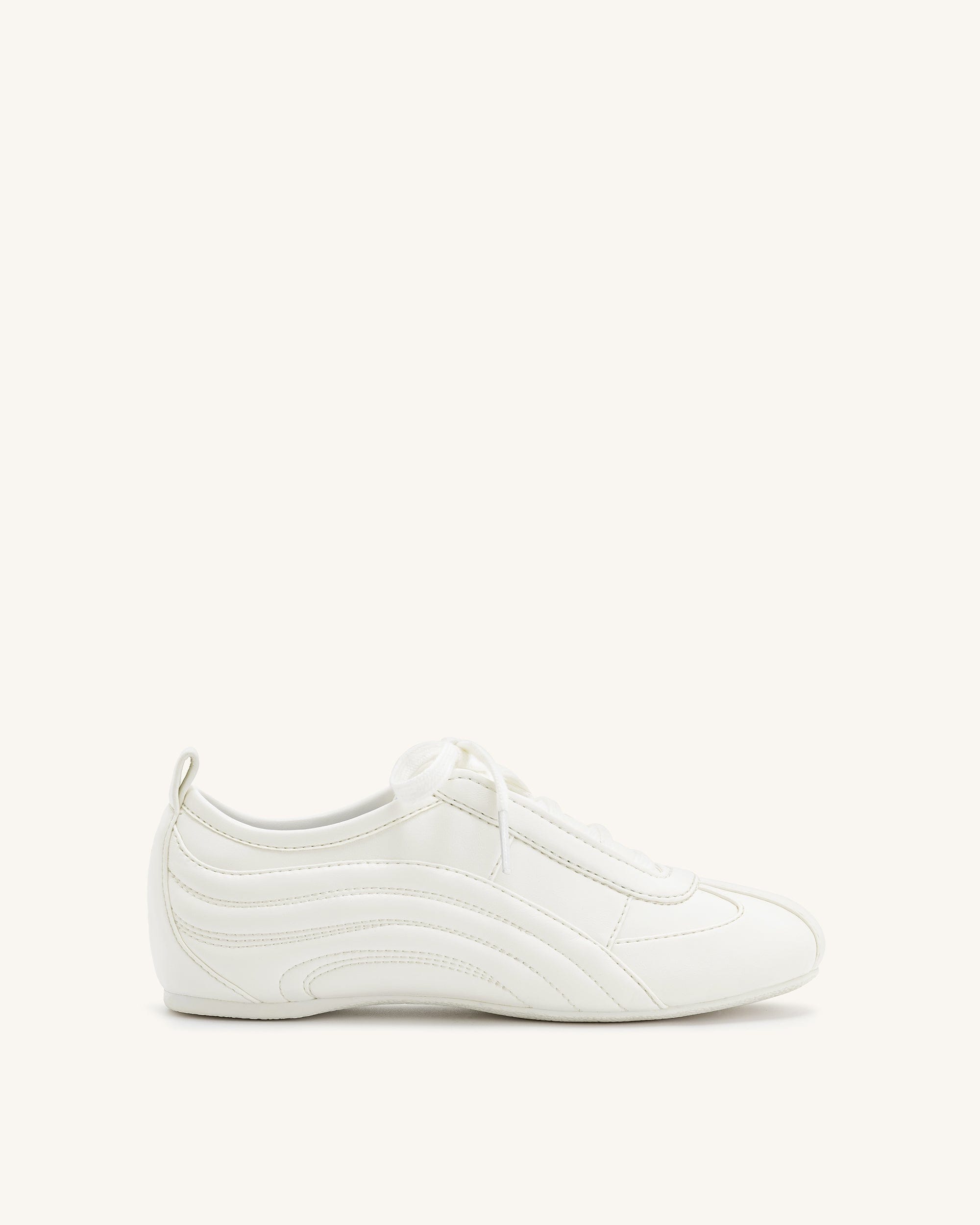 Jw Pei Ferne Streamlined Lustrous Sneakers White