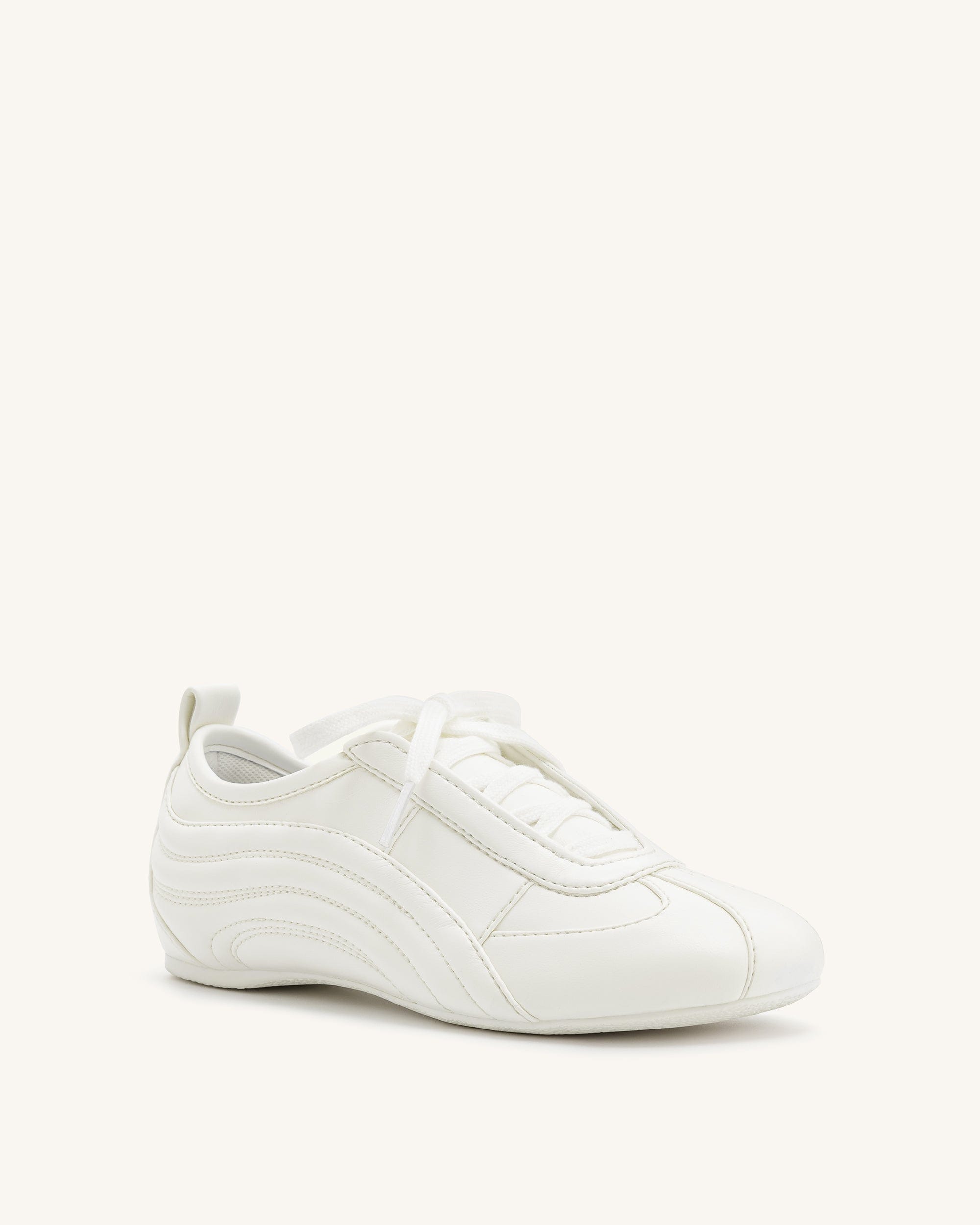 Jw Pei Ferne Streamlined Lustrous Sneakers White