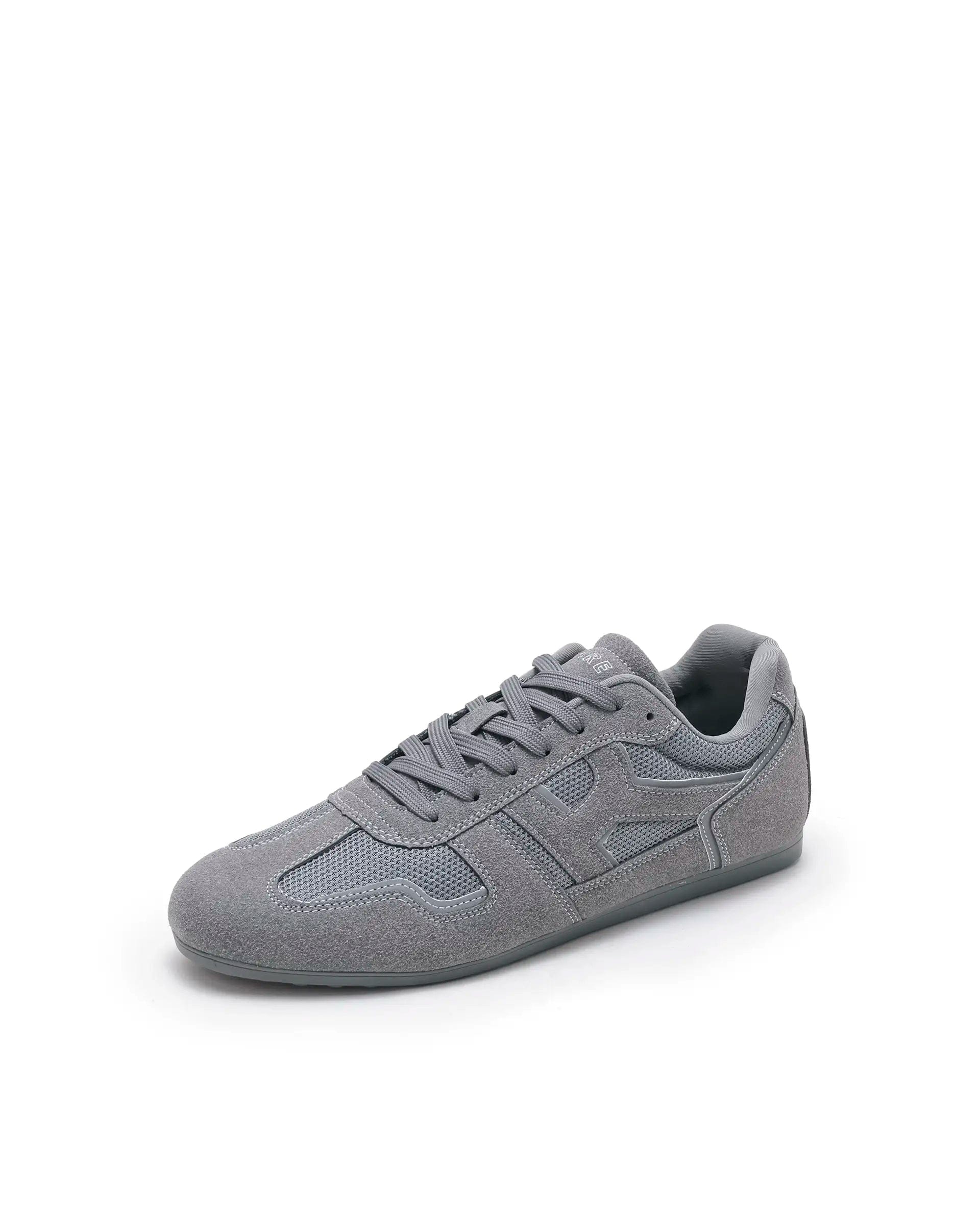Rarez Mens Otimo - M Light Grey Micro Suede Sneaker
