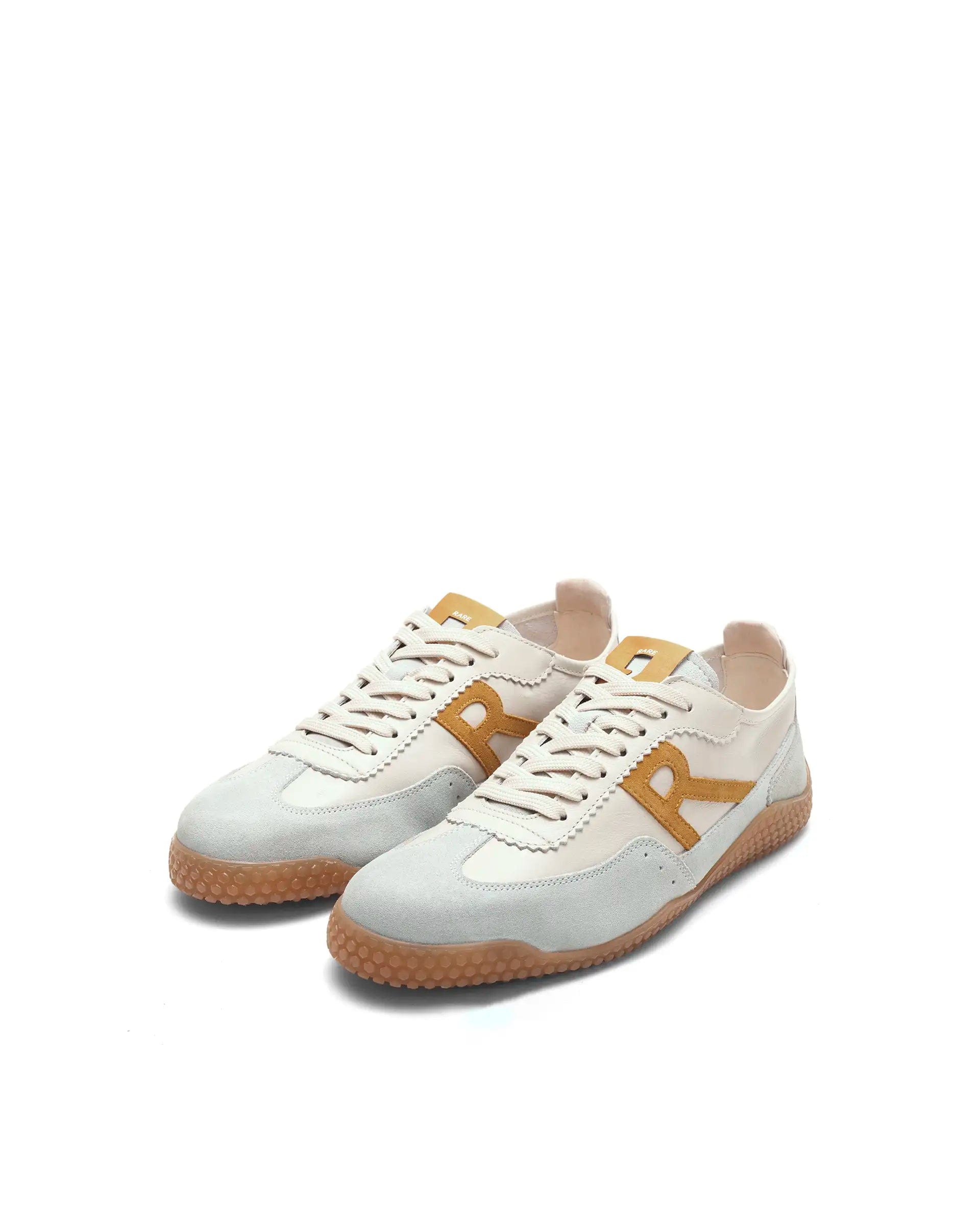 RAREZ Rare Rabbit Men's Membo Mustard Leather Sneaker