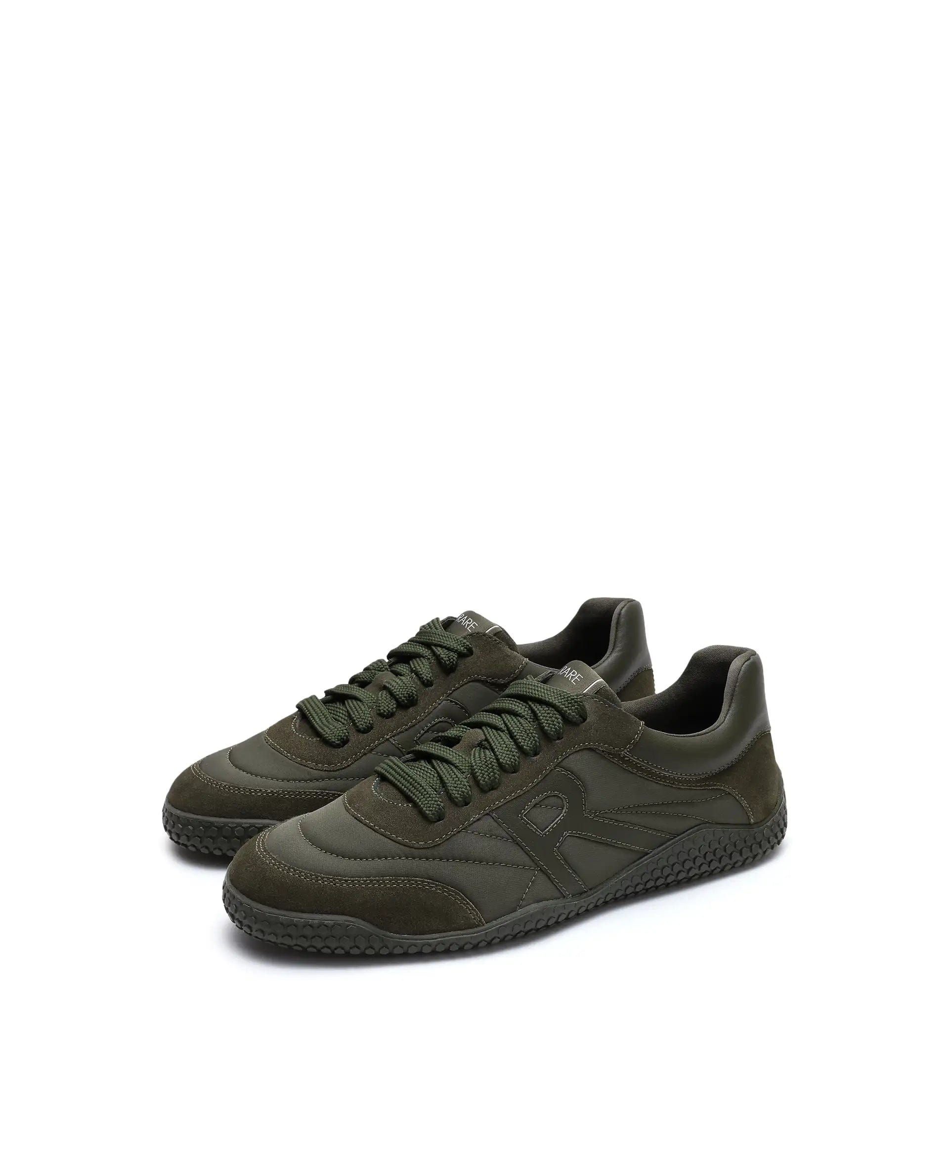 RAREZ Rare Rabbit Men's Membo P6 Dark Olive Suede Sneaker