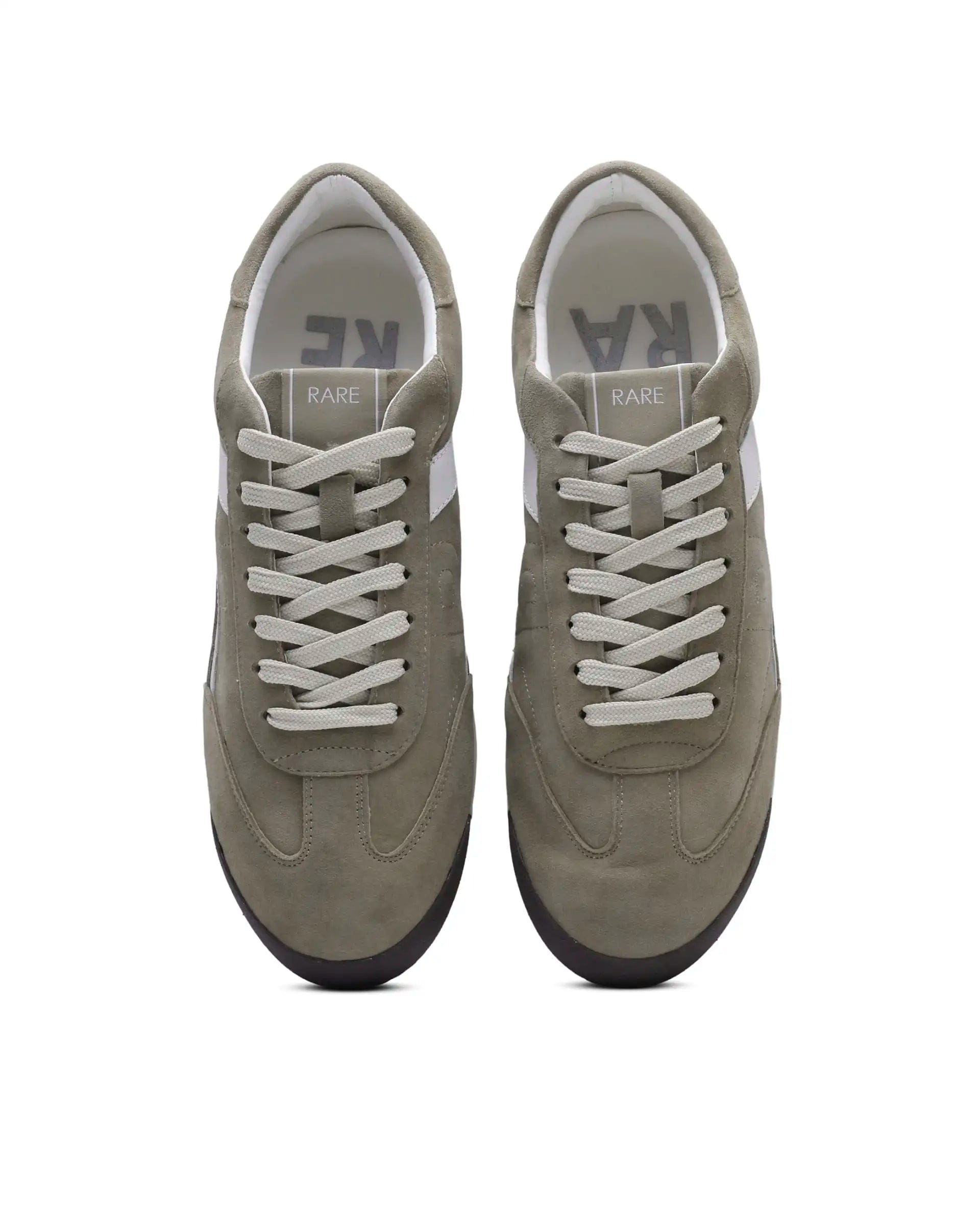 RAREZ Rare Rabbit Men's Flux Dark Fawn Suede Sneaker
