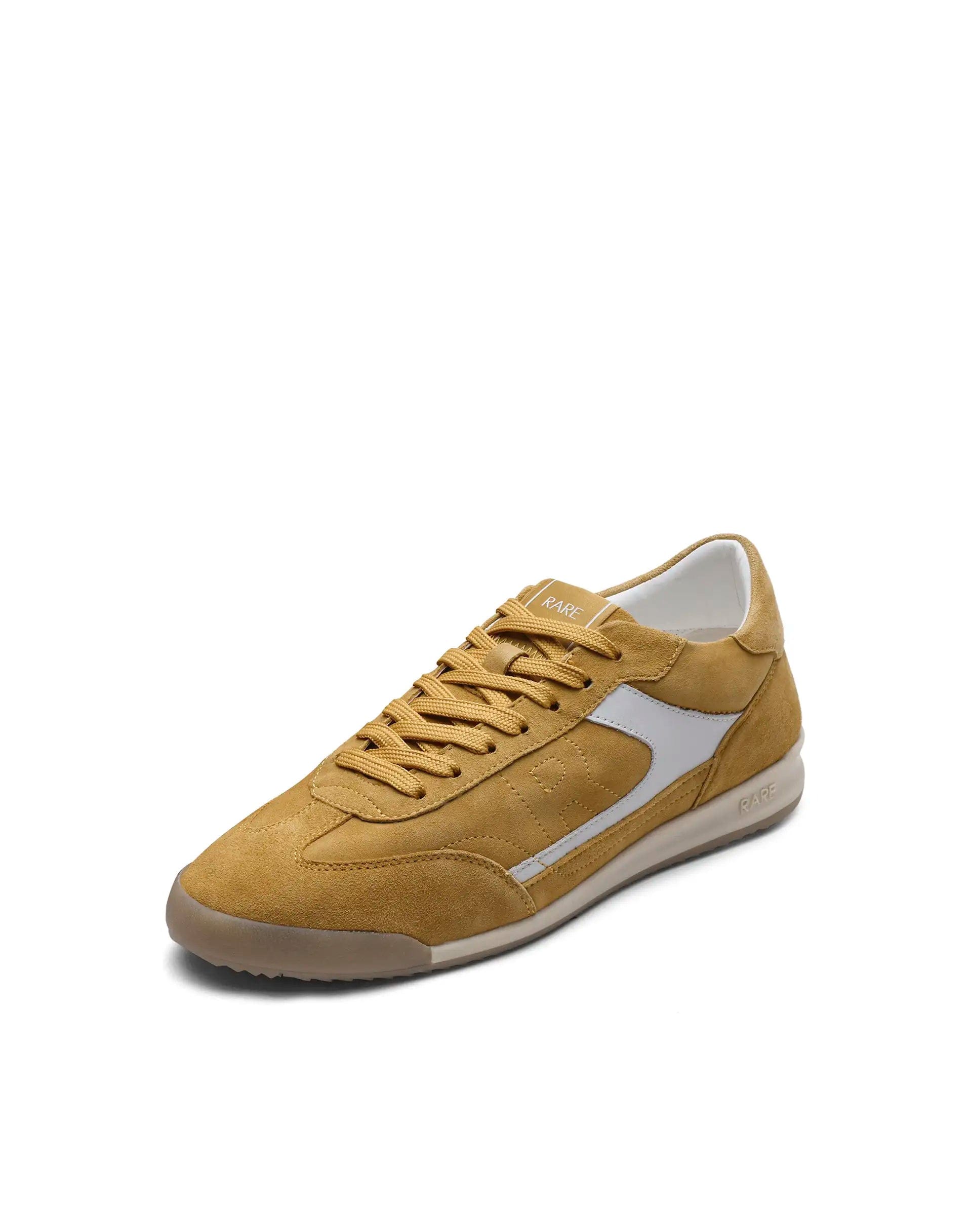 RAREZ Rare Rabbit Men's Flux Mustard Suede Sneaker