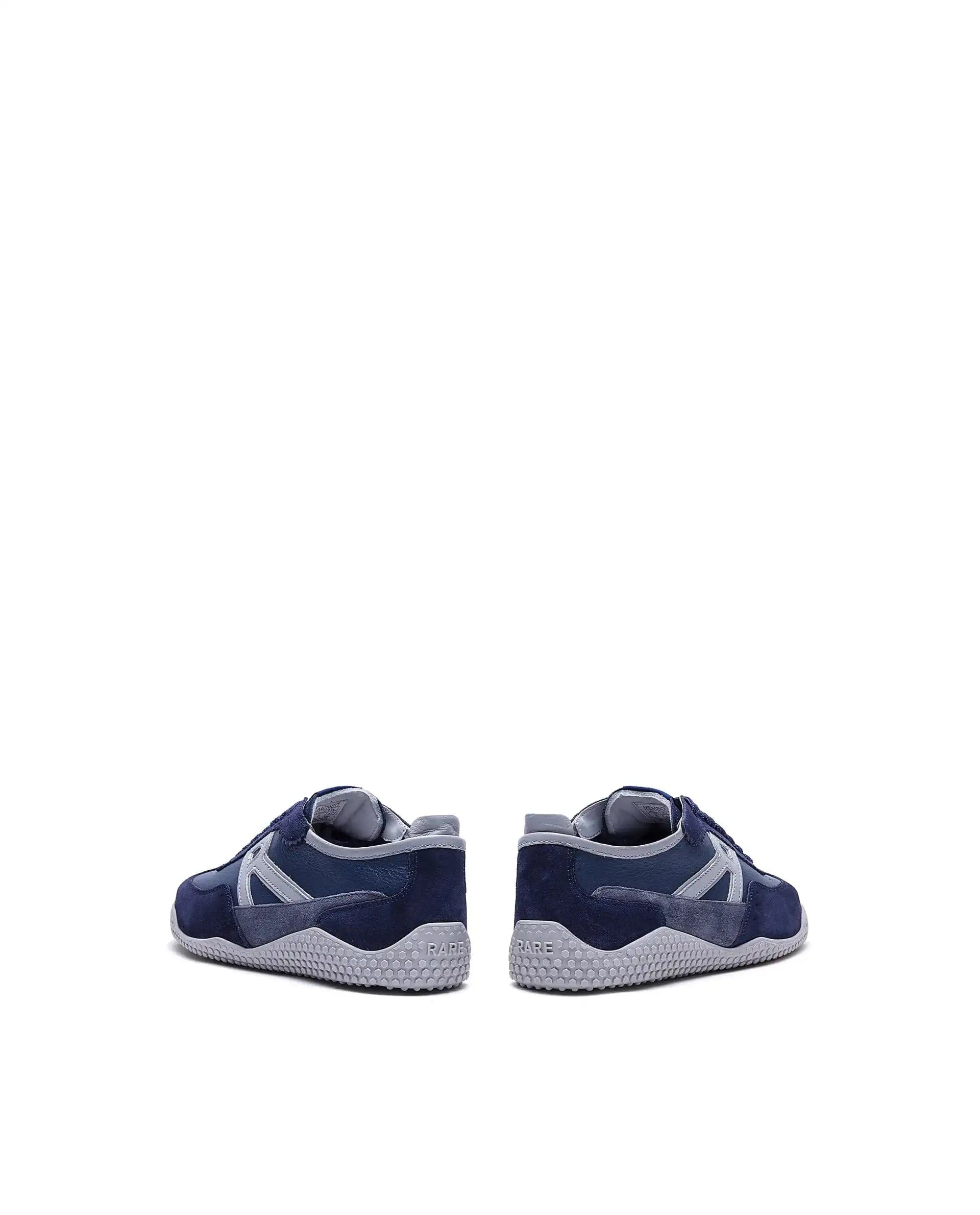 RAREZ Rare Rabbit Men's Membo Navy Leather Fabric Sneaker