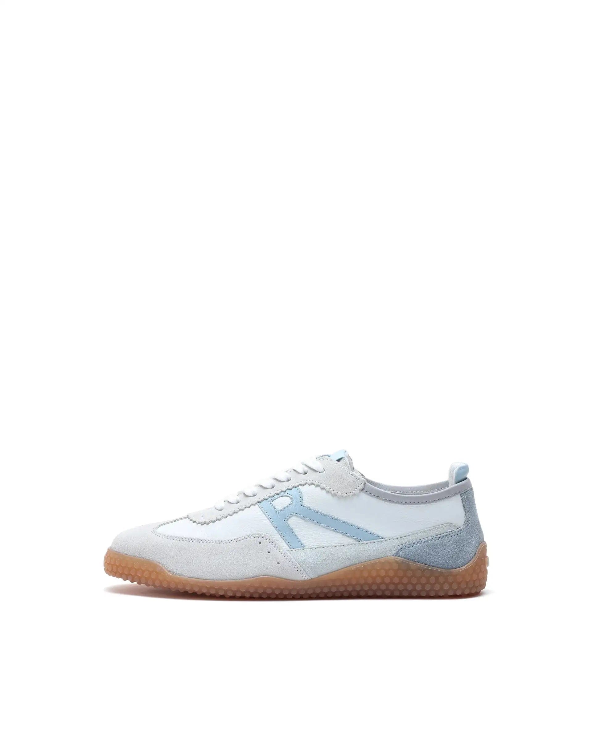 RAREZ Rare Rabbit Men's Membo Light Cement Leather Fabric Sneaker