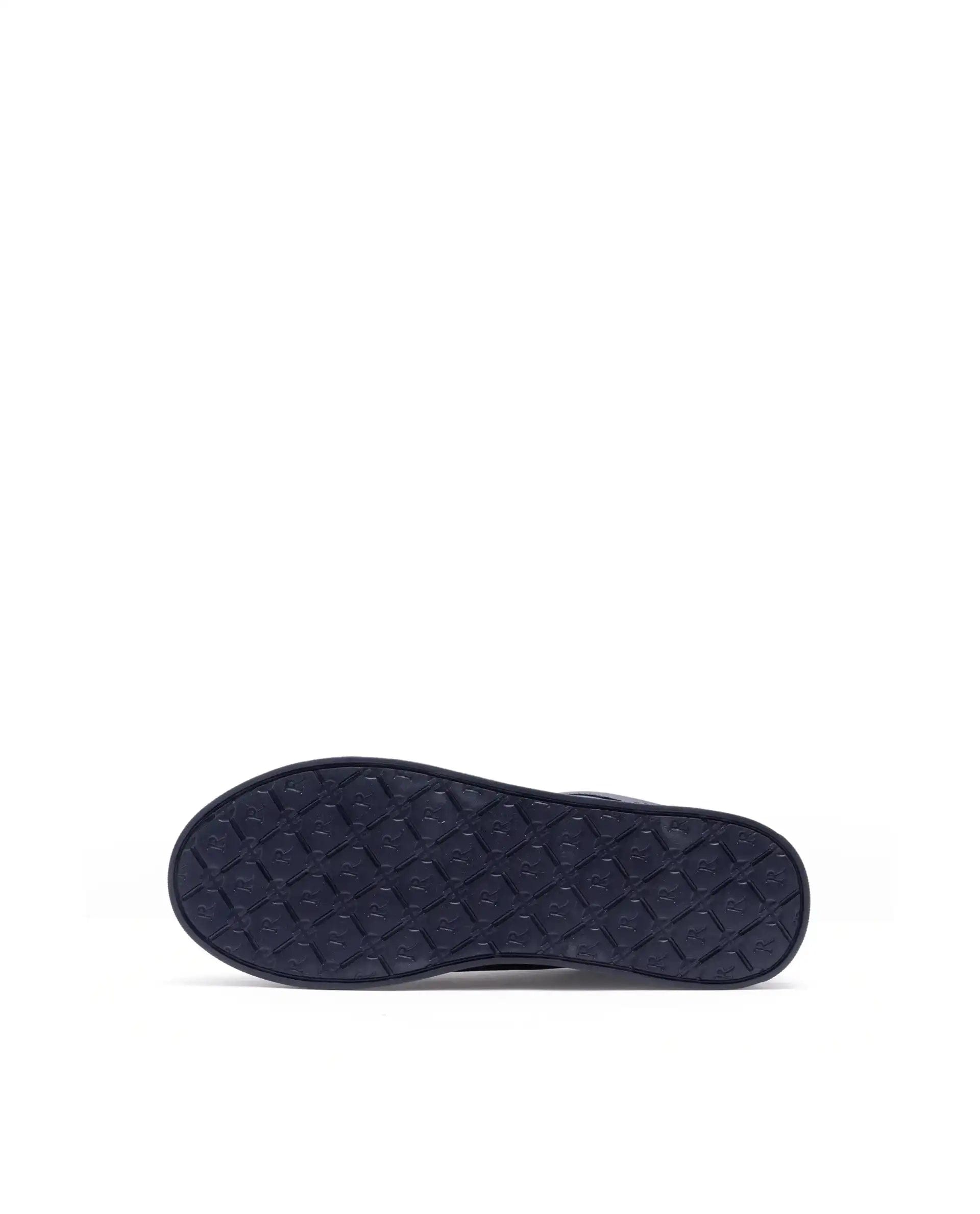 RAREZ Rare Rabbit Men Vortex Navy Low - Top Genuine Leather Lazer Lace - Up Sneaker Shoes