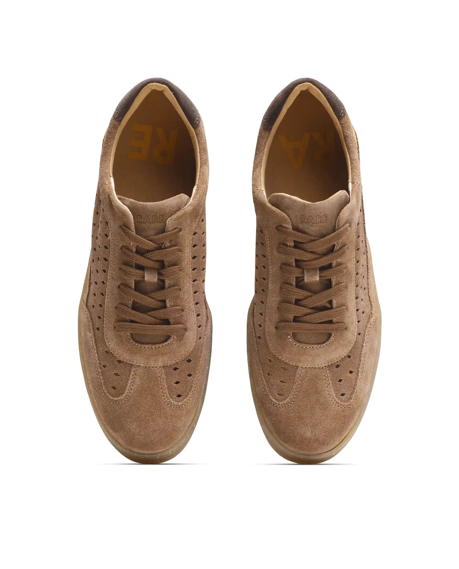 RAREZ Rare Rabbit Men Norma Tan Suede Lace - Up Closure Sneaker