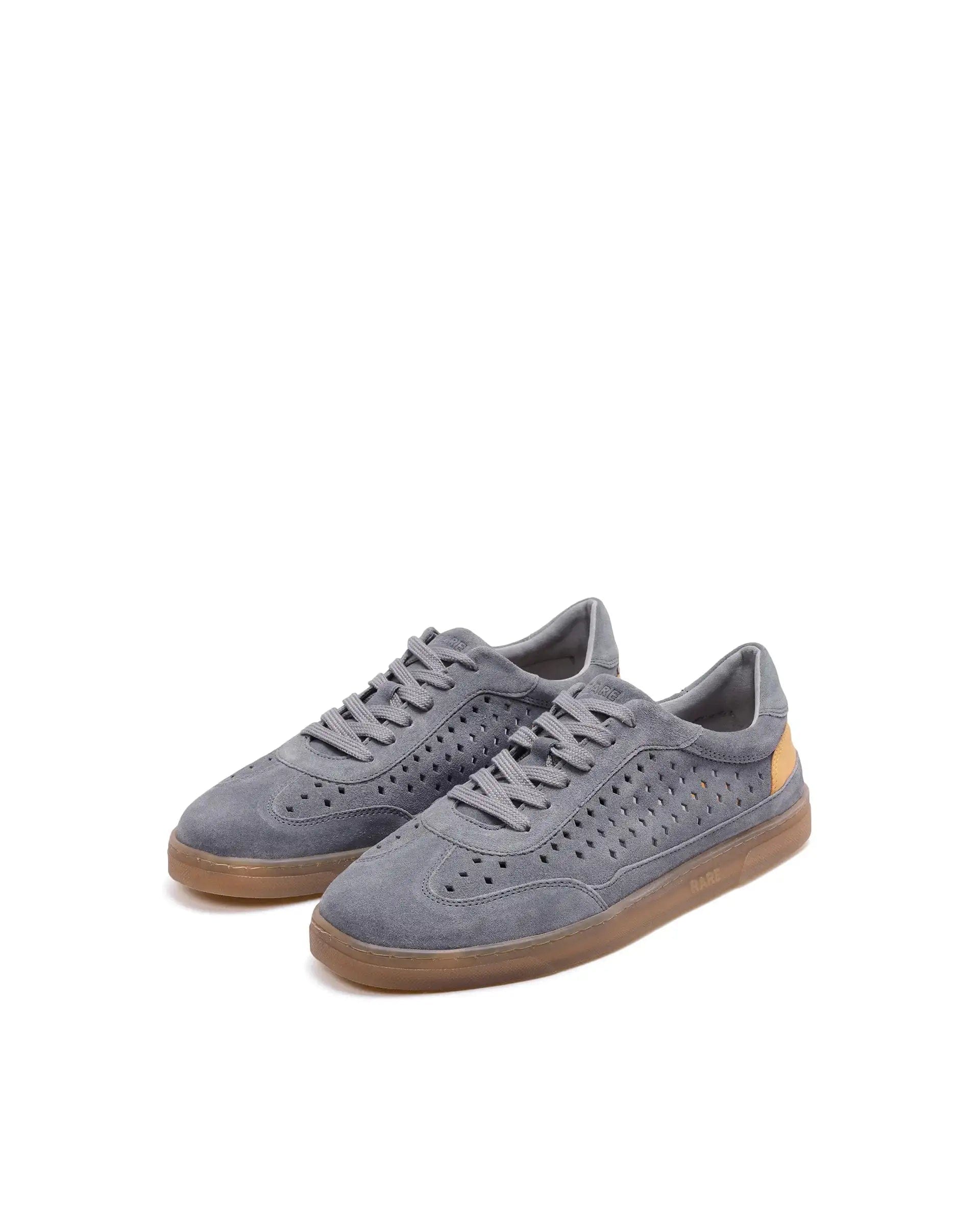 RAREZ Rare Rabbit Men Norma Grey Suede Lace - Up Closure Sneaker