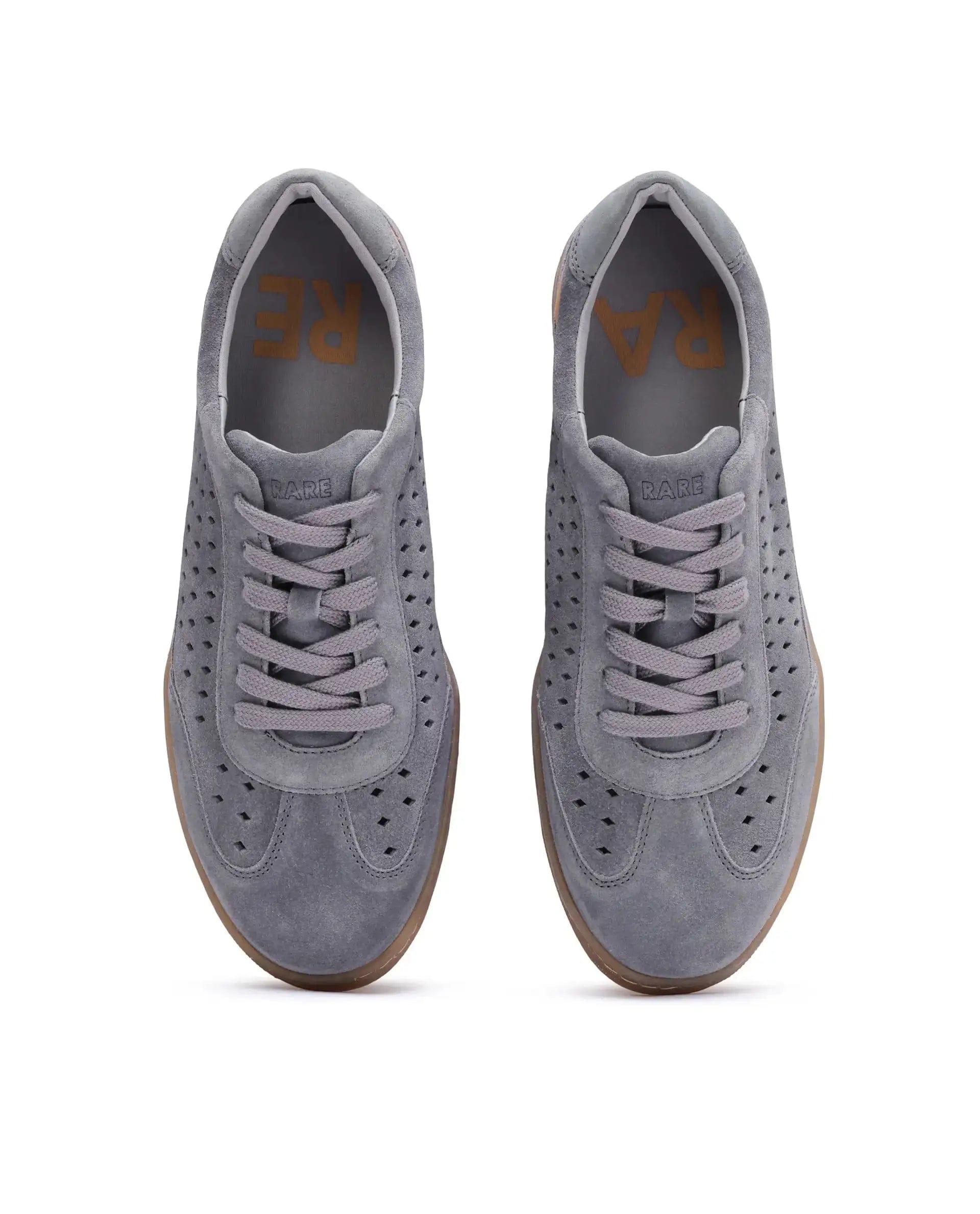 RAREZ Rare Rabbit Men Norma Grey Suede Lace - Up Closure Sneaker