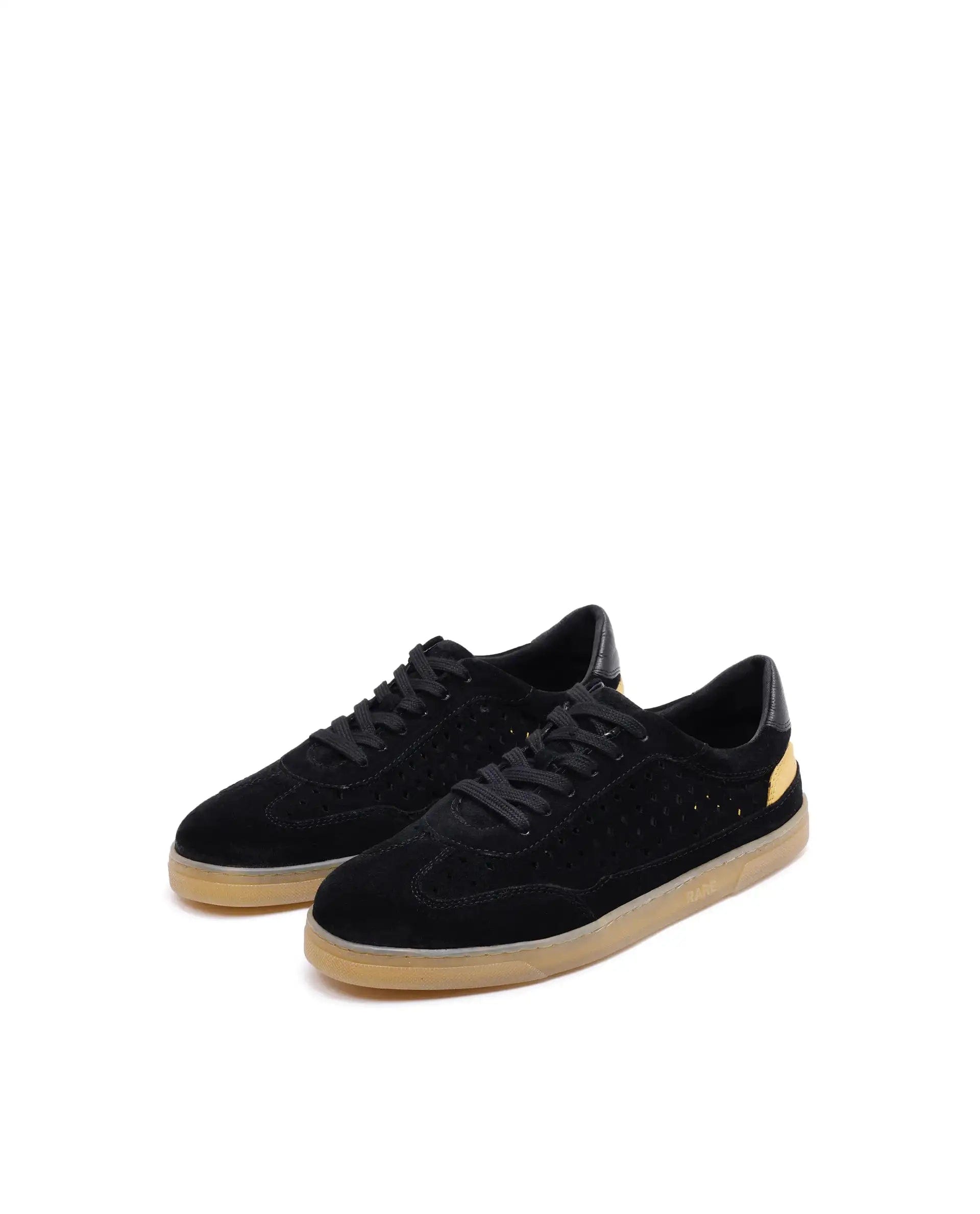 RAREZ Rare Rabbit Men Norma Black Suede Lace - Up Closure Sneaker