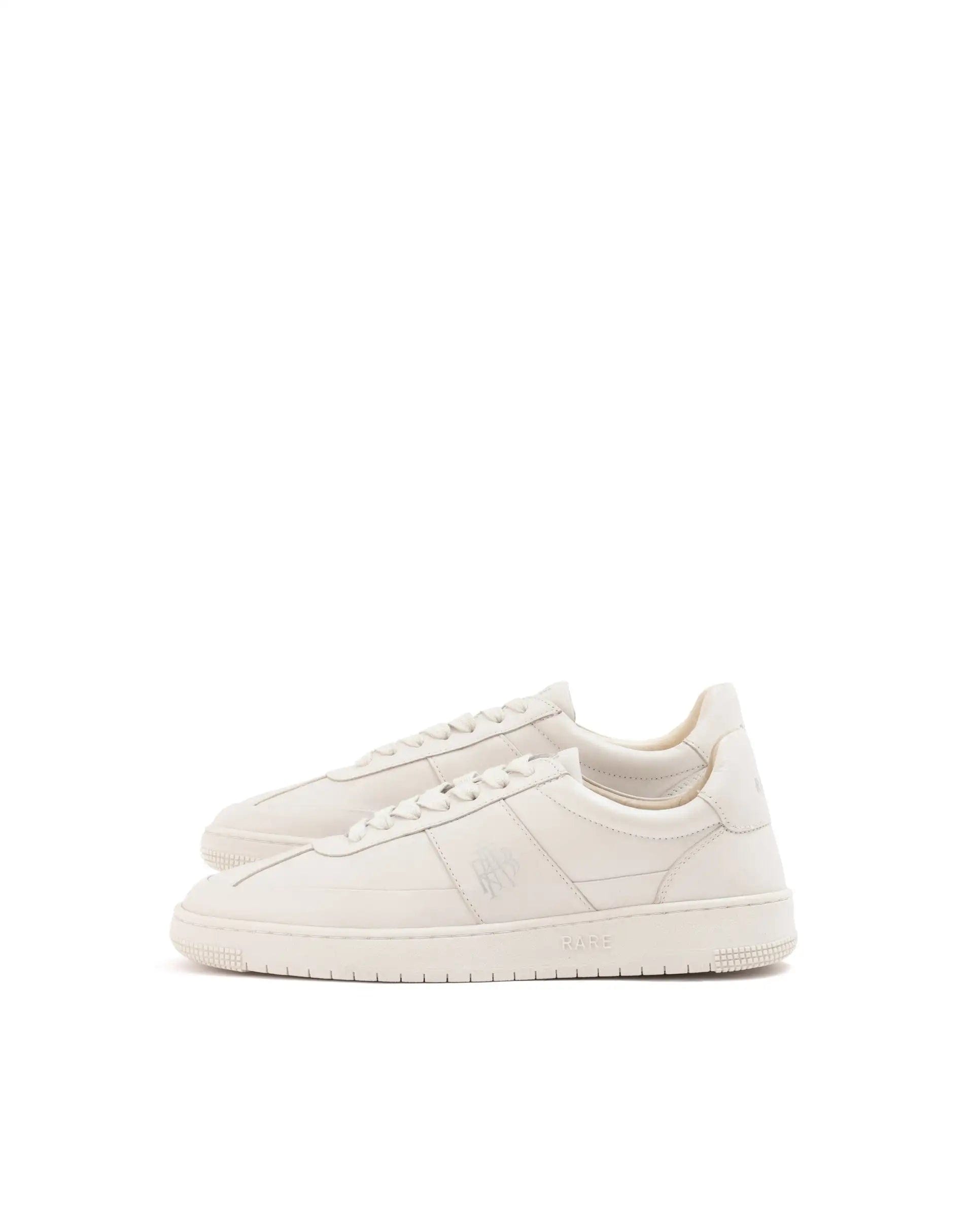 RAREZ Rare Rabbit Men's Stellara Light Ivory Leather Low - Top Lace - Up Sneaker Shoes