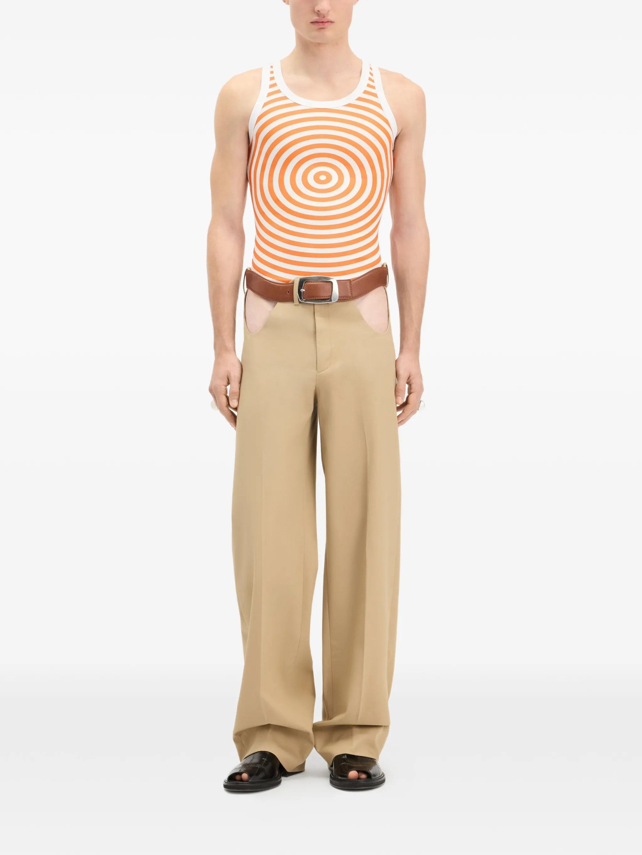 Jean Paul Gaultier The Orange Target tank top