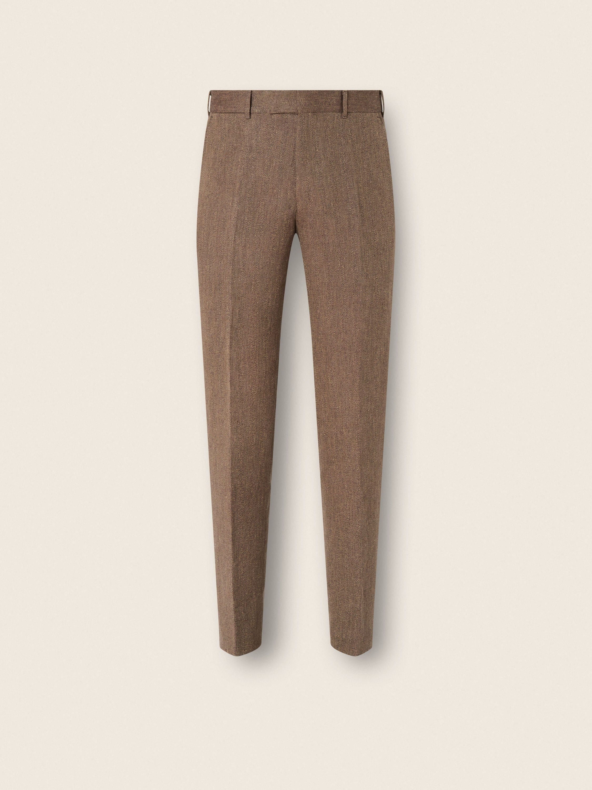 Zegna Brown Oasi Lino Pants