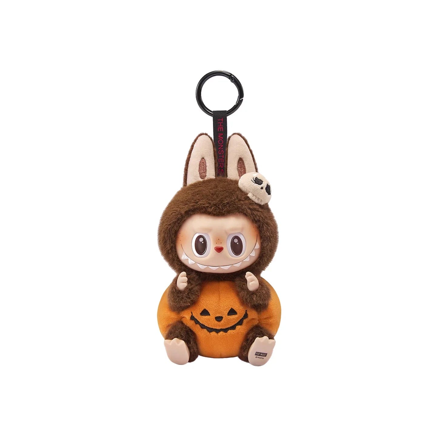 Pop Mart Labubu Happy Halloween Party Series - Sitting Pumpkin Vinyl Plush Pendant (Unsealed)