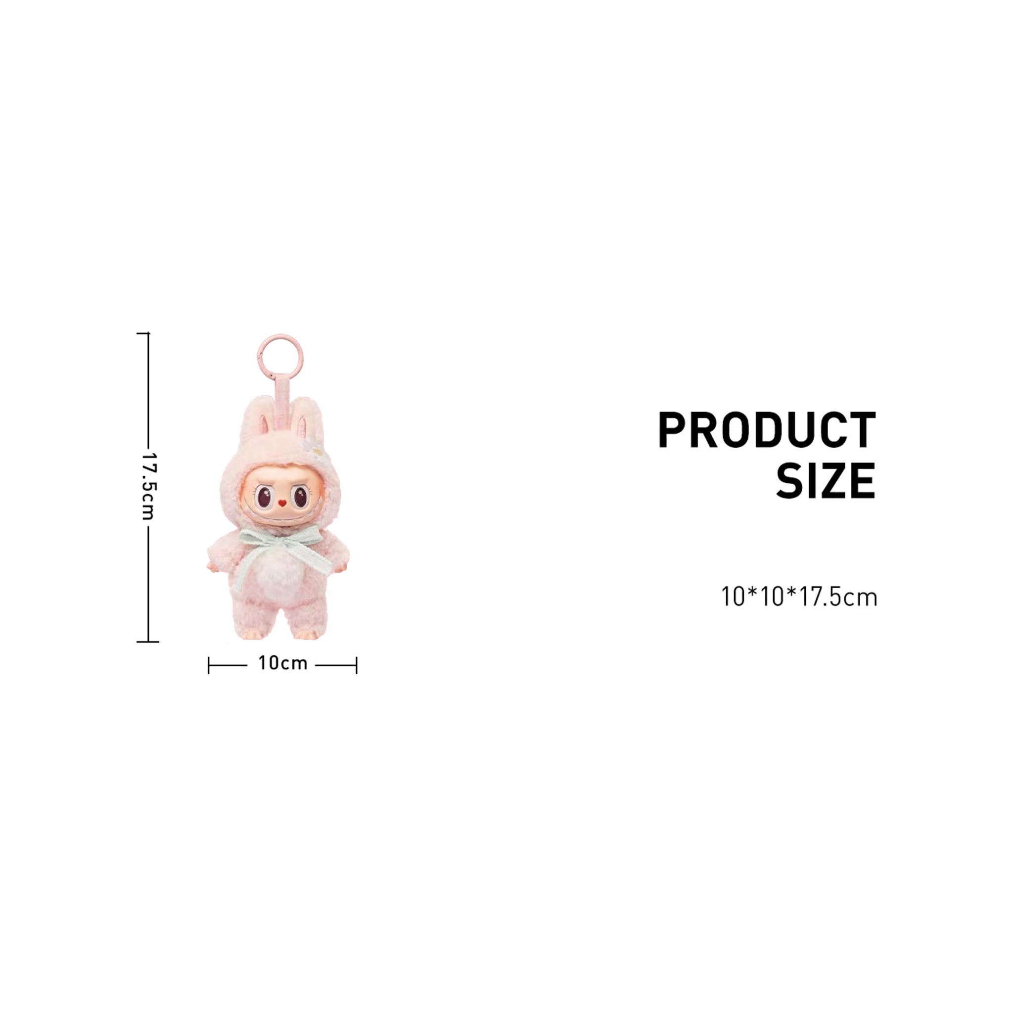 POP MART LABUBU THE MONSTERS - Mokoko Close to Sweet Vinyl Plush Doll Pendant Keychain (Version 1)