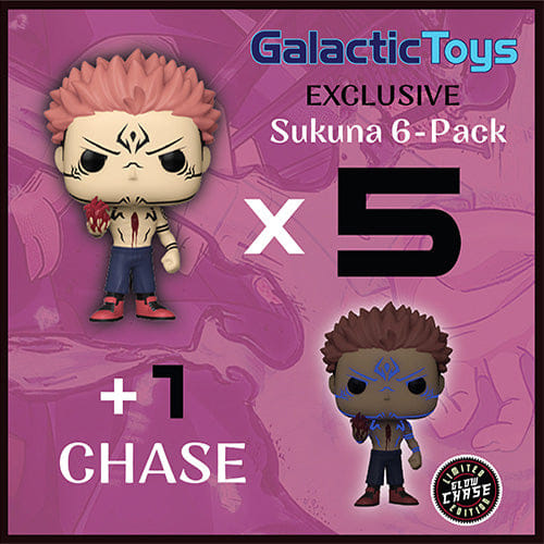 Funko Pop! Animation: JJK - Sukuna w/ Heart 5 Commons 1 Chase Bundle