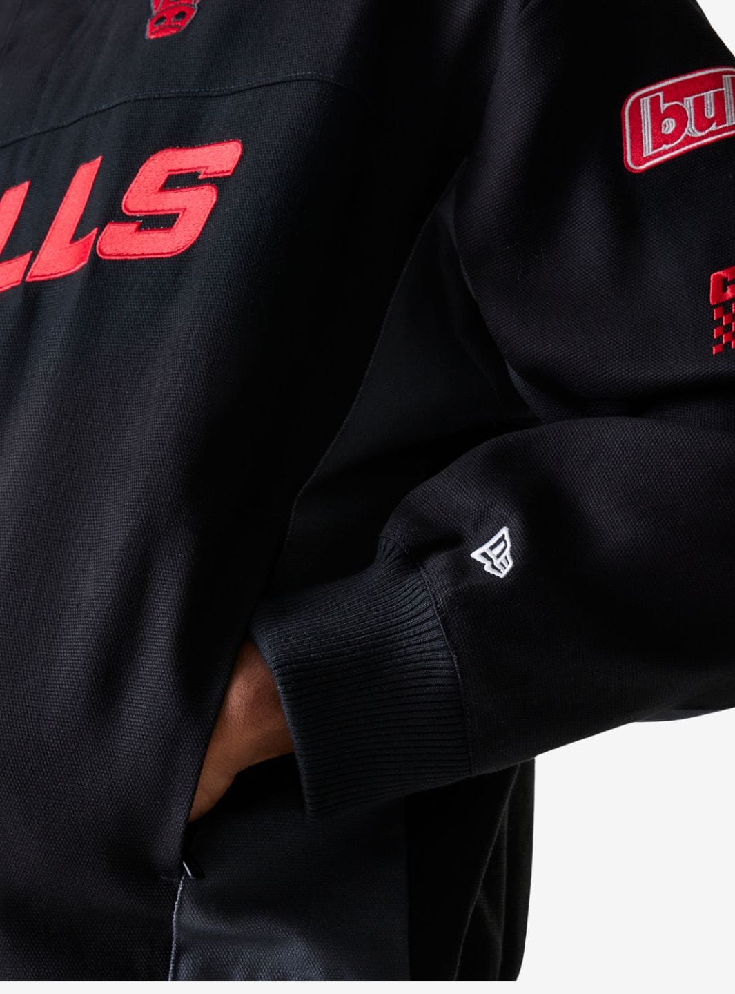 New Era Chicago Bulls NBA Black Motorsports Jacket