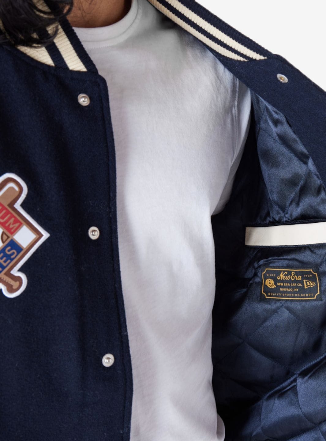 New Era New York Yankees MLB Patch Navy Varsity Jacket
