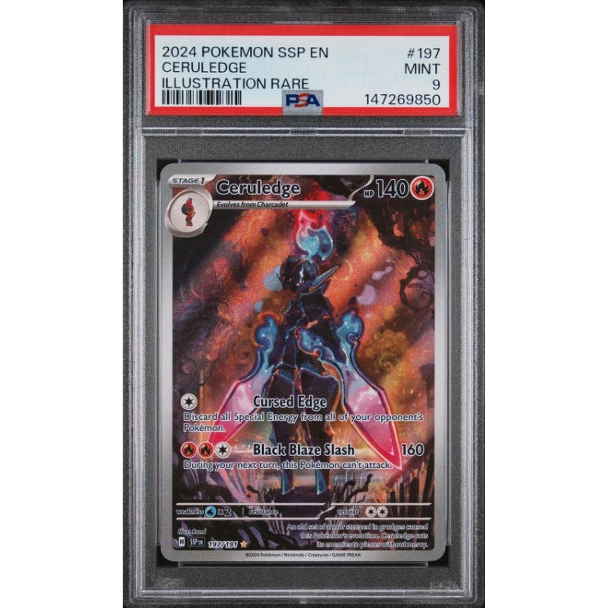 Pokemon 2024 POKEMON SSP EN - SURGING SPARKS ILLUSTRATION RARE #197 CERULEDGE