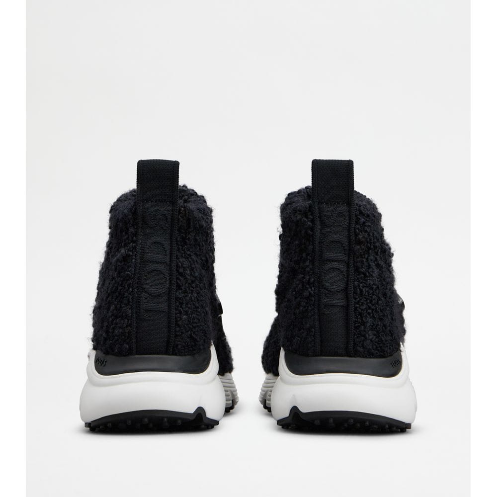 Tod's Tods Kate Slip - On Sneakers In Boucl Knit Black Womens