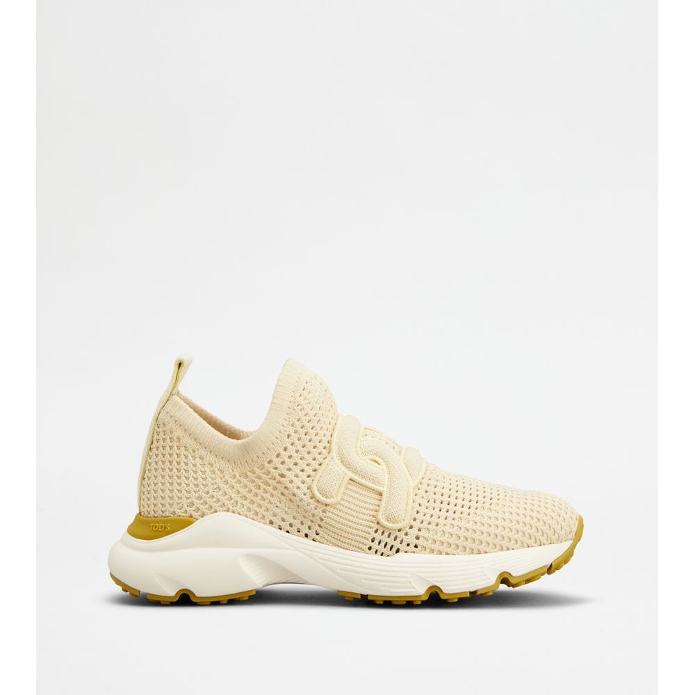 Tod's Tods Kate Slip - On Sneakers In Fabric Yellow Womens