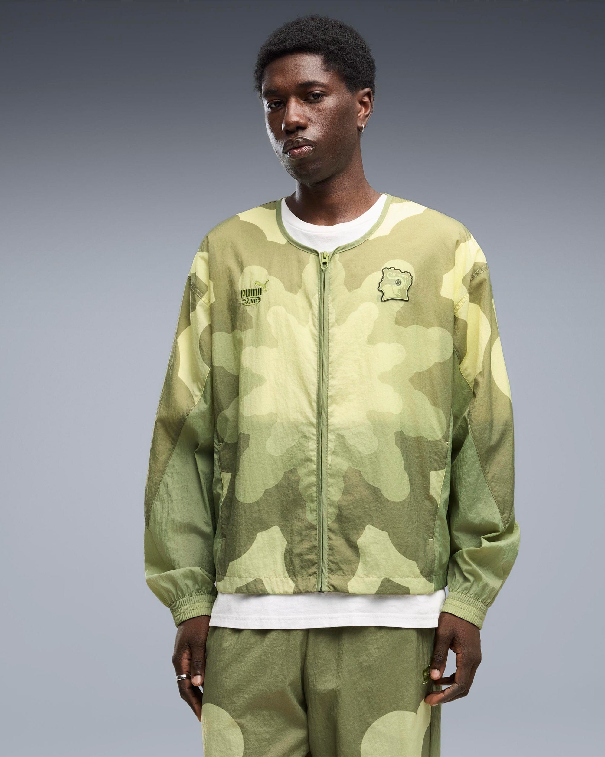 Puma Chaqueta de chandal con logo Relaxed Puma x Salehe Bembury x Ivory Coast King para hombre