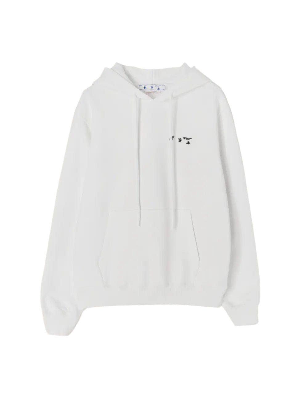 Off - White Logo Slim Hoodie White Black