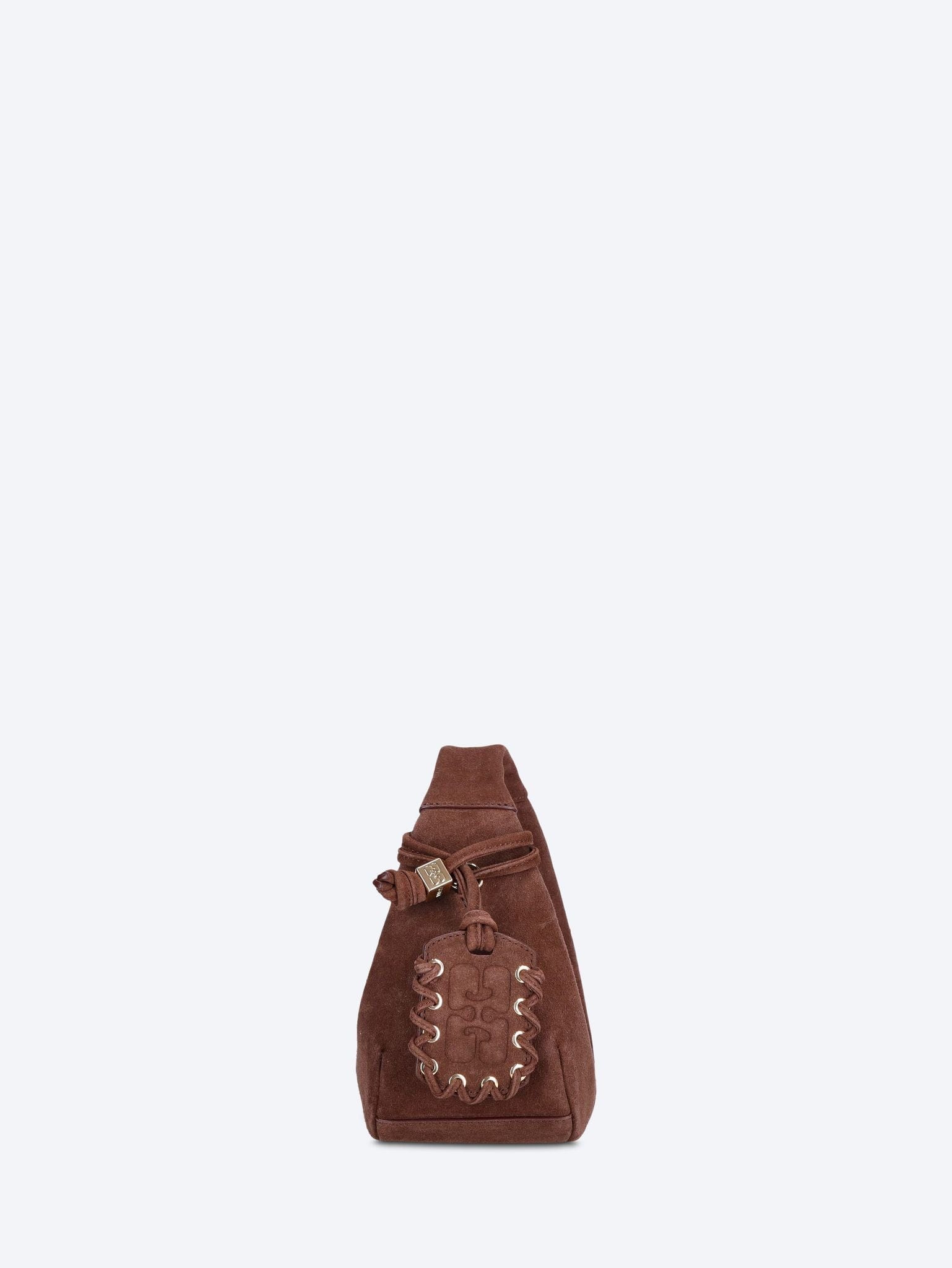 GANNI Hobo mini recycled suede pelinova handbag