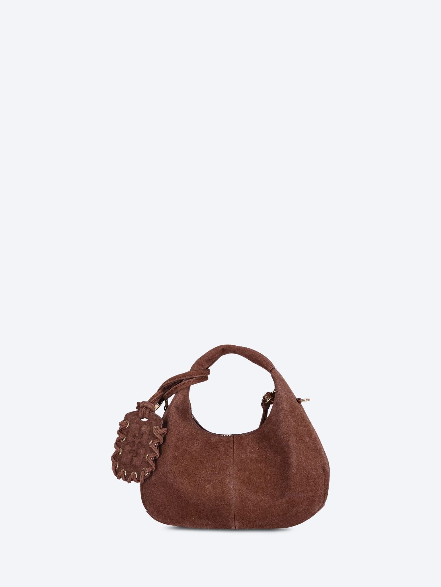 GANNI Hobo mini recycled suede pelinova handbag