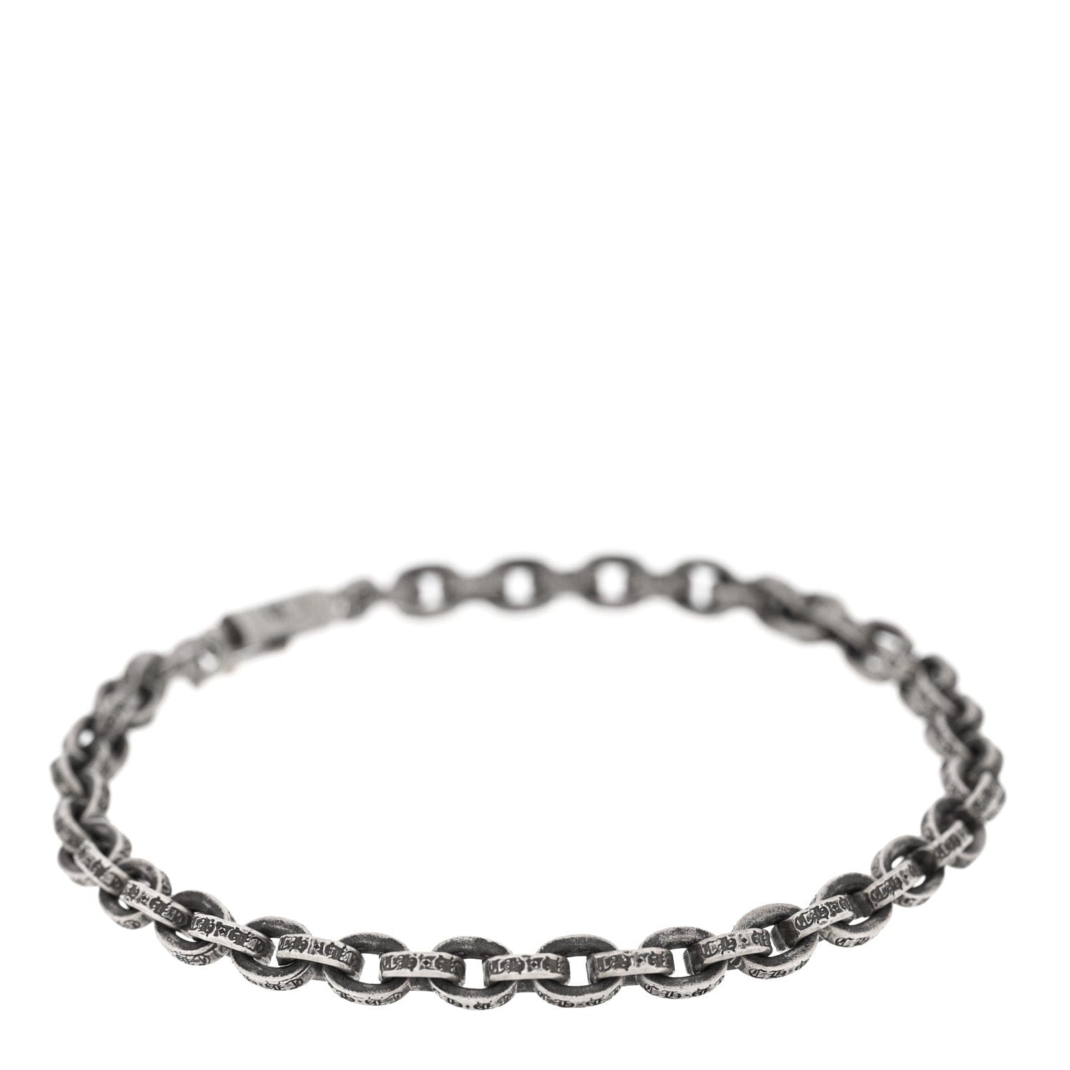 Chrome Hearts Sterling Silver Paper Chain Bracelet