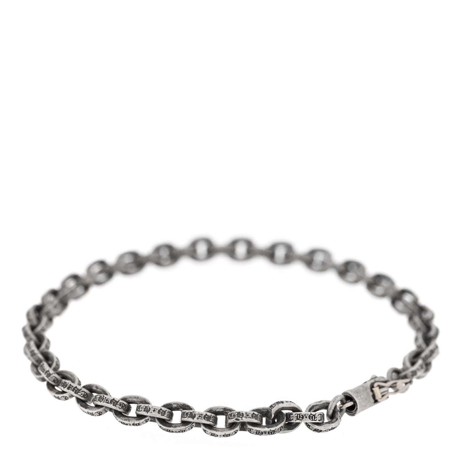 Chrome Hearts Sterling Silver Paper Chain Bracelet