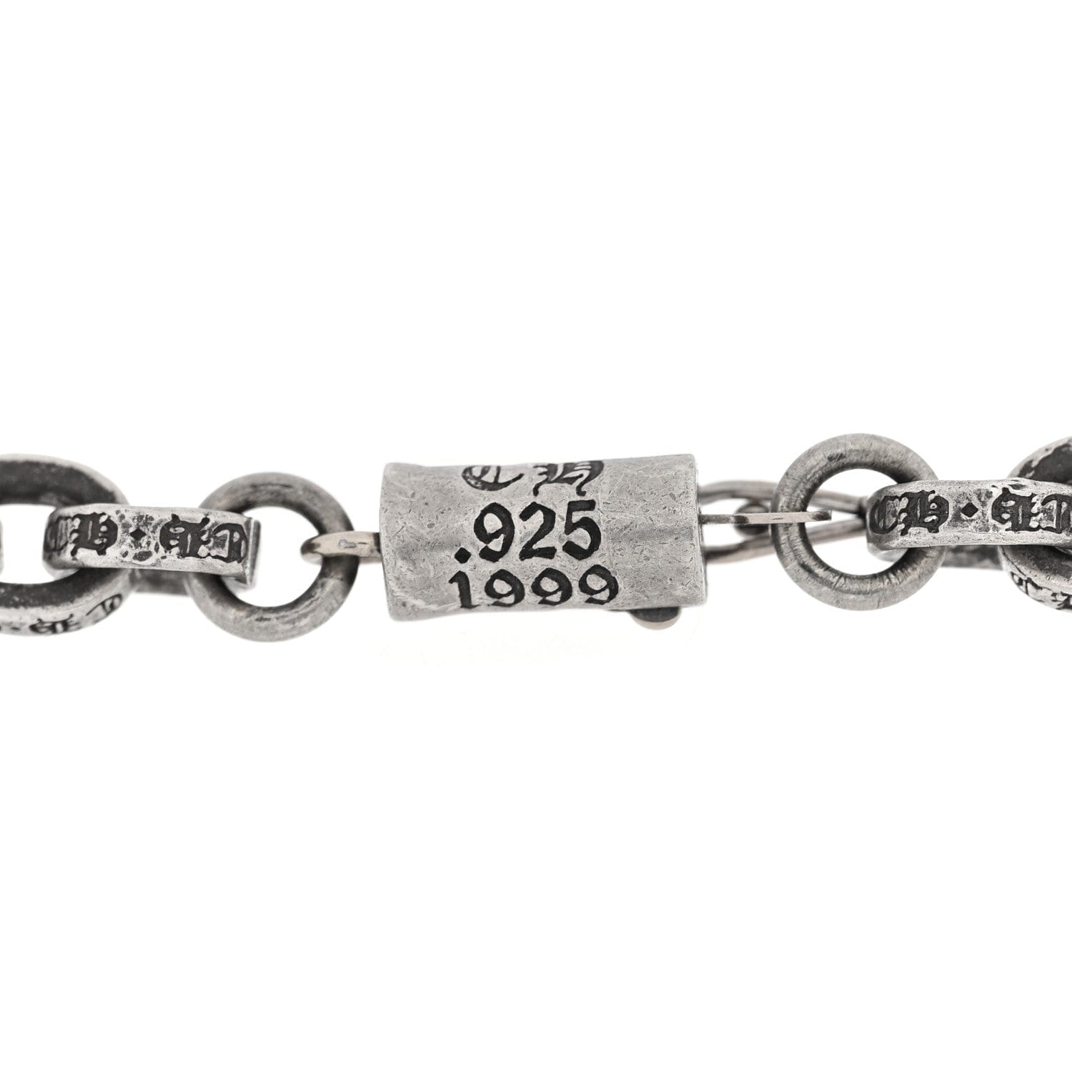Chrome Hearts Sterling Silver Paper Chain Bracelet