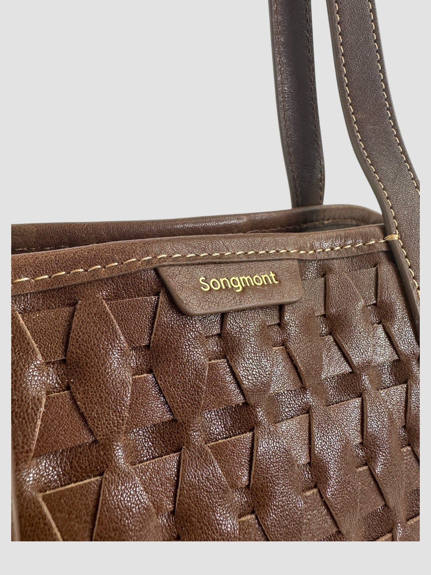 Songmont Brown Leather Tote
