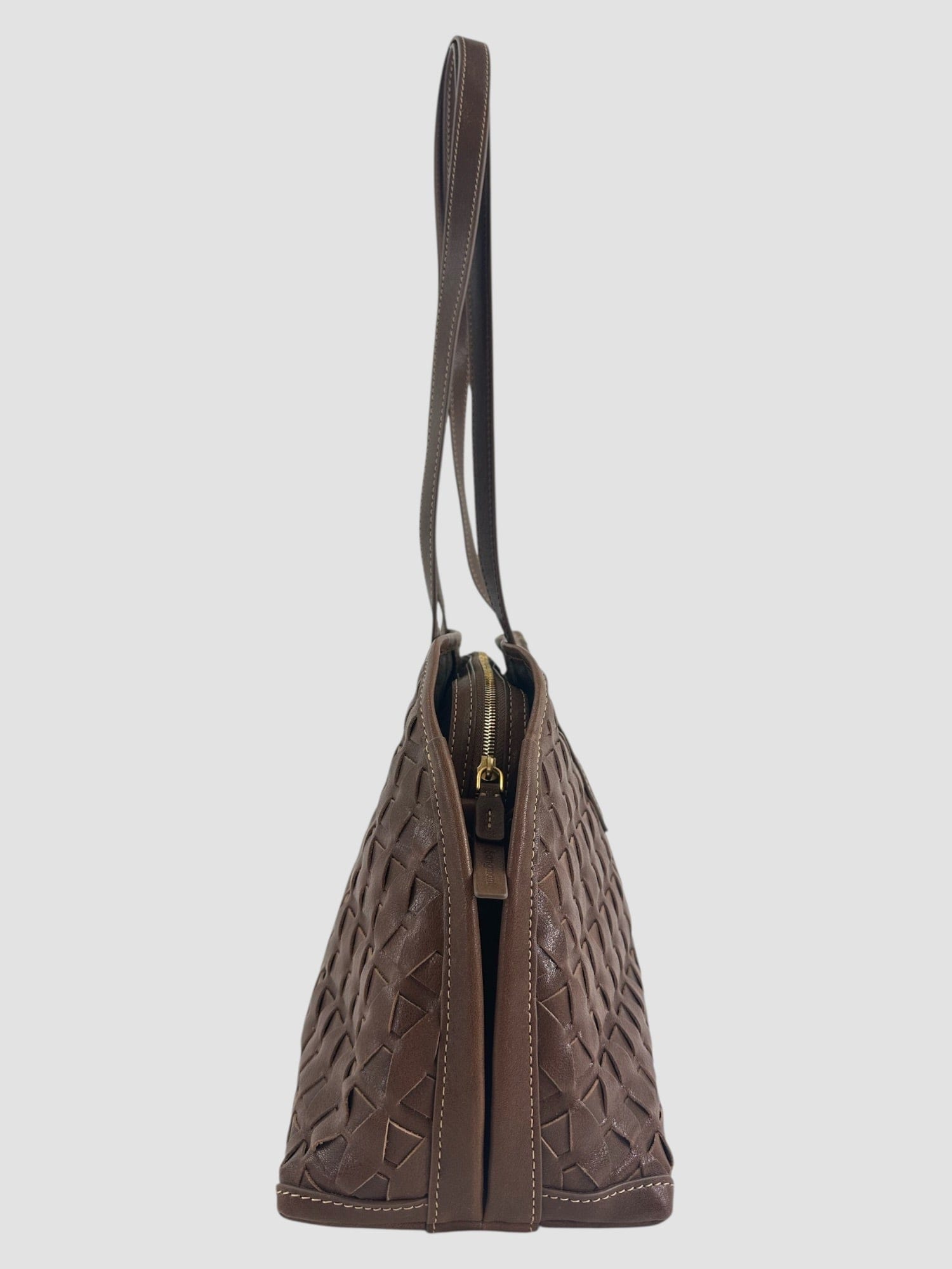 Songmont Brown Leather Tote
